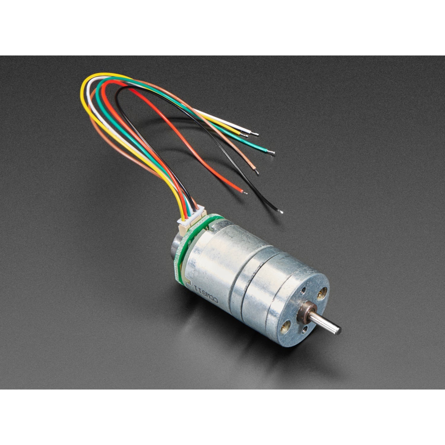 7 VDC 1:20 Ratio Geared DC Motor with Magnetic Encoder Outputs for Robotics