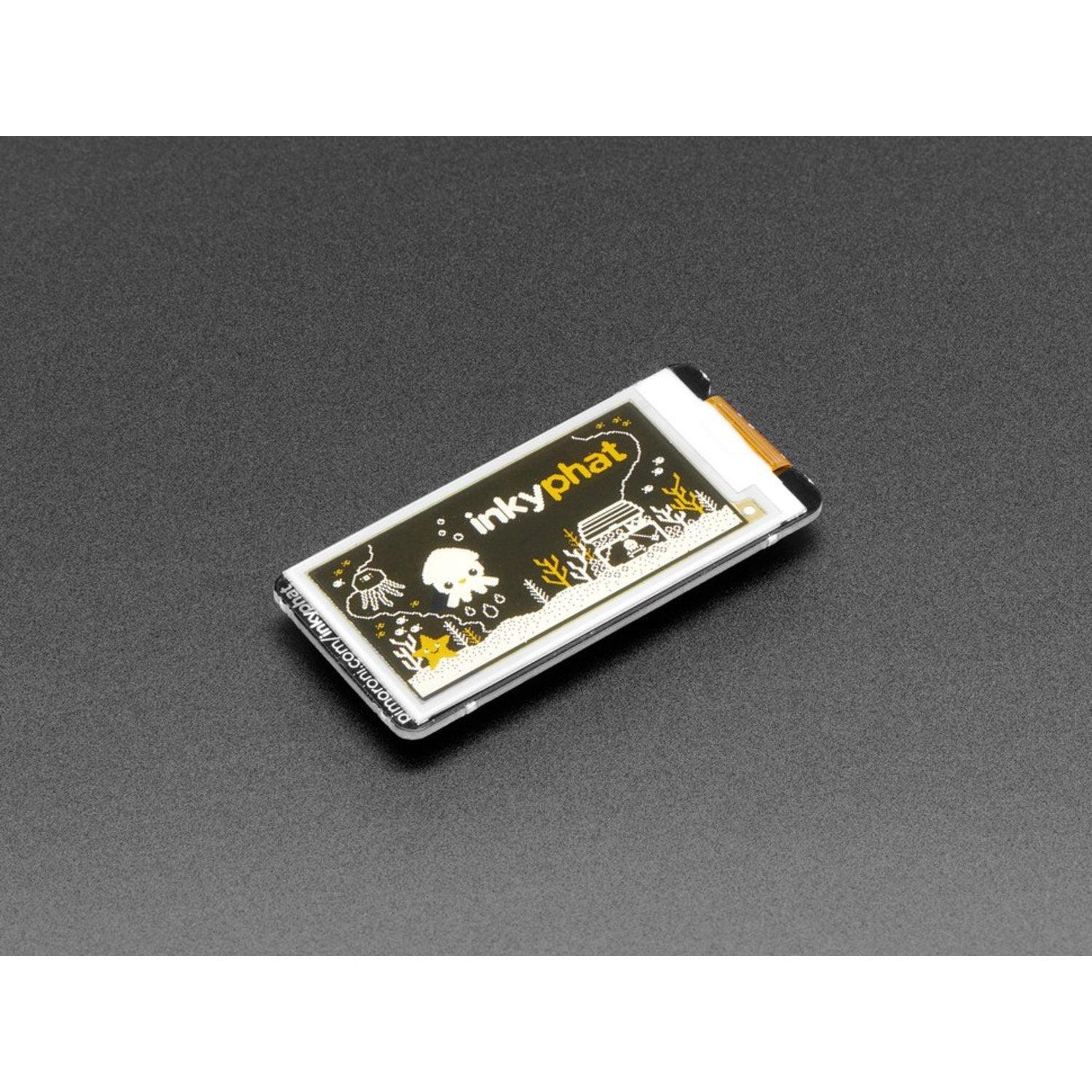 Pimoroni Inky pHAT - Compact 3 - Color eInk Display with Yellow, Black, and White Colors