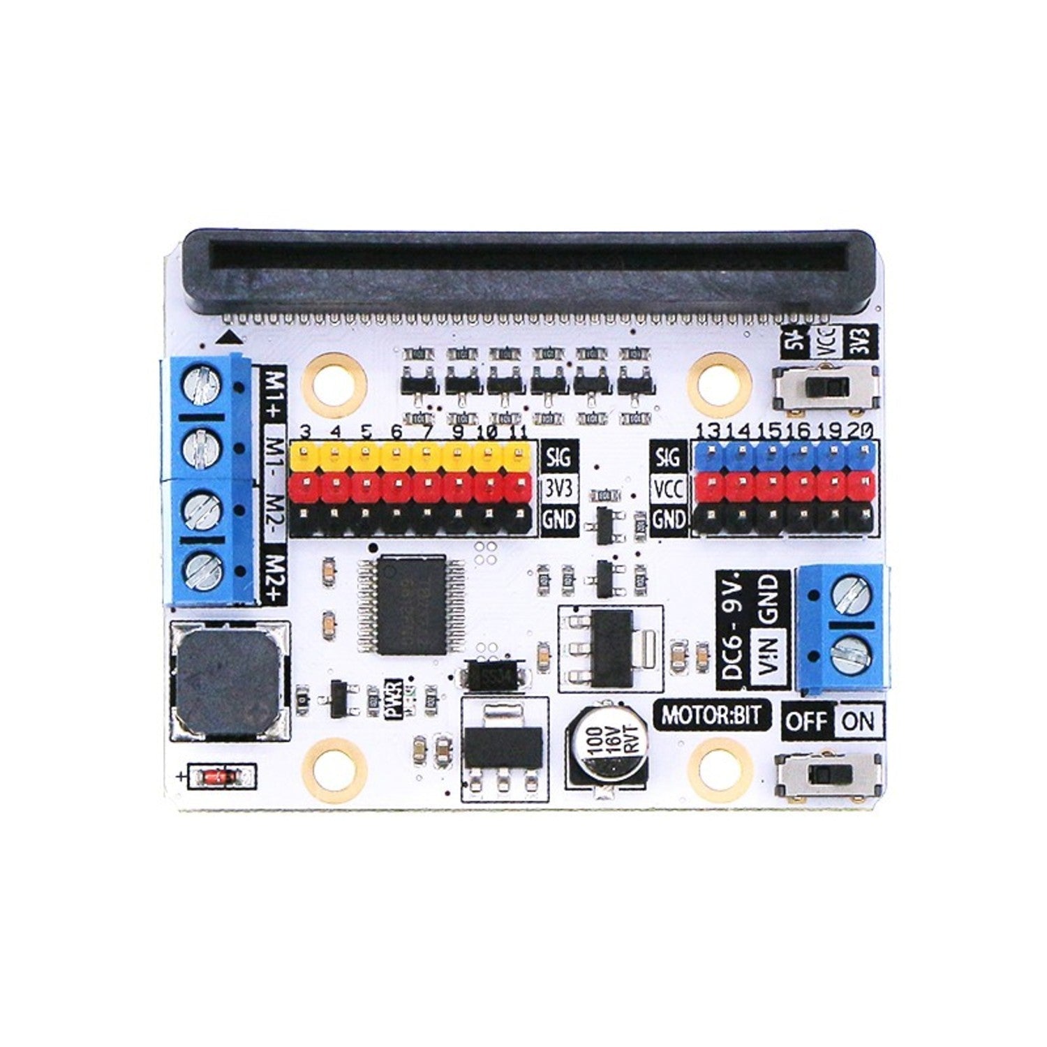 Motor Driver Board (Motor:bit) for Micro:bit - Ideal for DIY Electronics Projects