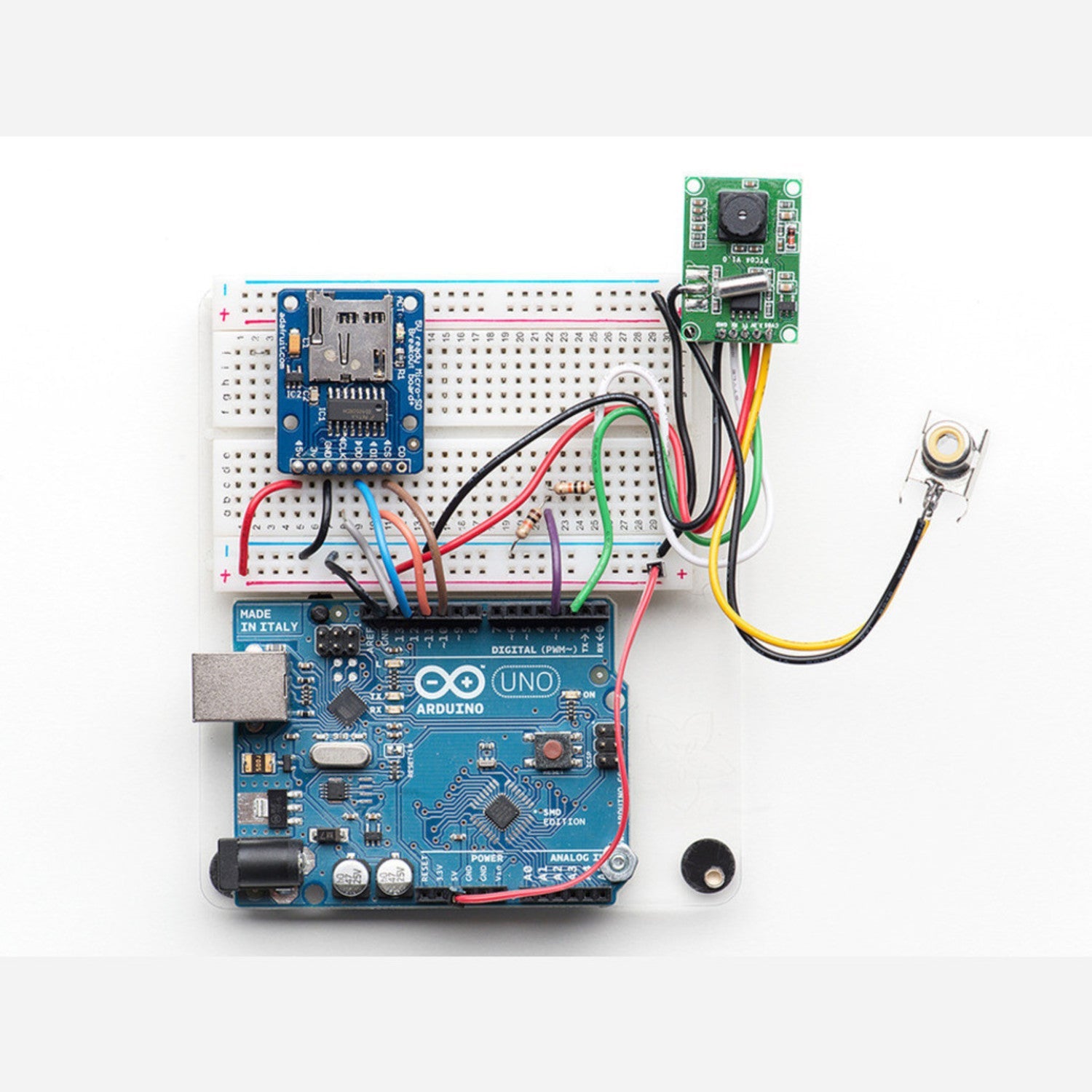 Compact TTL Serial JPEG Camera with NTSC Video and Auto - Features