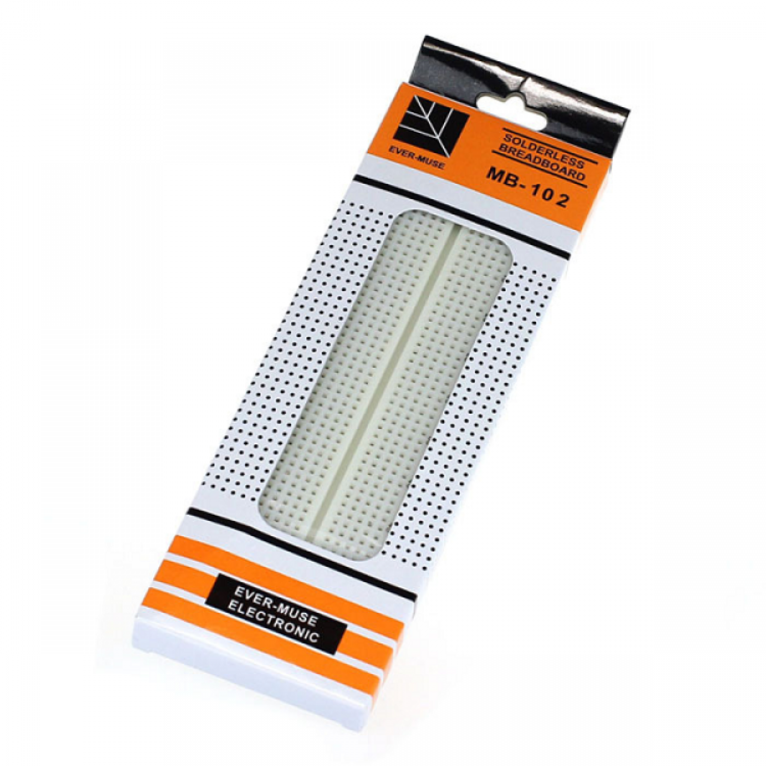830-Point Rectangular Solderless Prototype Breadboard MB-102 with Some Imperfections