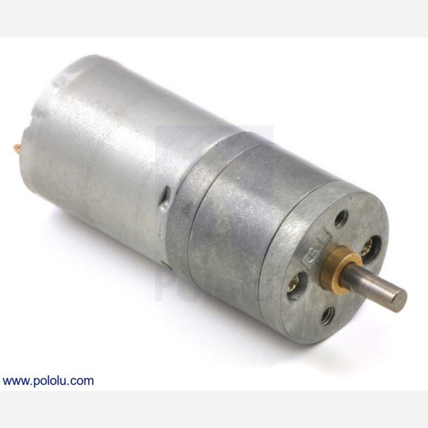 6V Low-Power 98.78:1 Ratio Metal Spur Gearmotor with 25Dx54L mm Dimensions and Optional Integrated Encoder