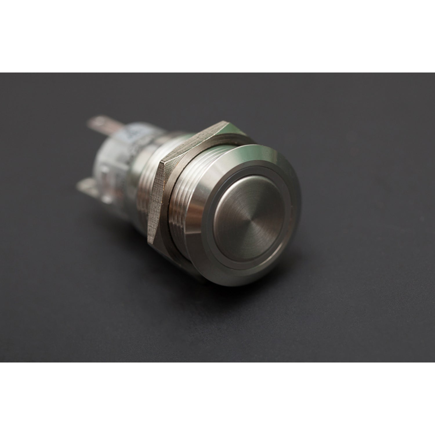 High - Quality Stainless Steel Blue Ring Illuminated Waterproof Pushbutton
