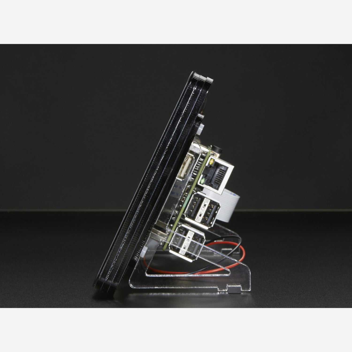 Pimoroni's Sleek Noir Raspberry Pi 7-Inch Touchscreen Display Case