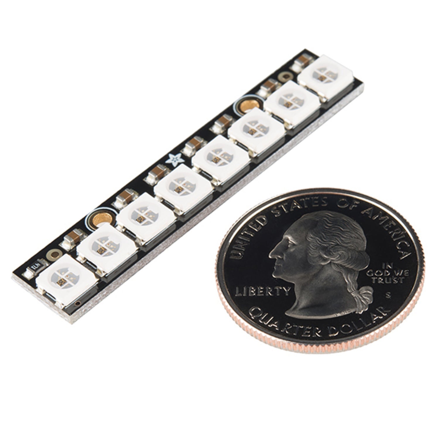 Adafruit NeoPixel Stick - Chainable Board with Eight 5050 WS2812 RGB LEDs