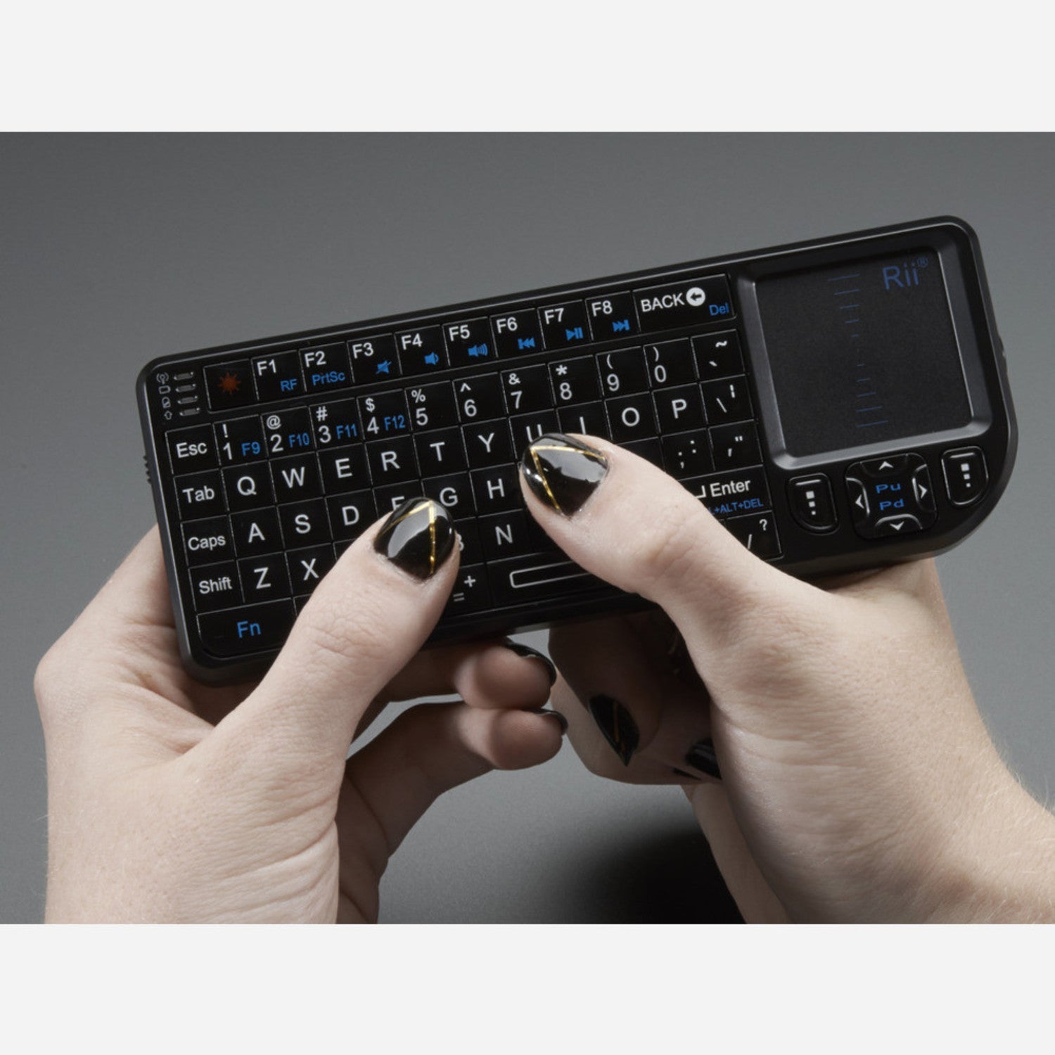 Compact Miniature Wireless USB Keyboard Integrated with Touchpad for Computer Projects