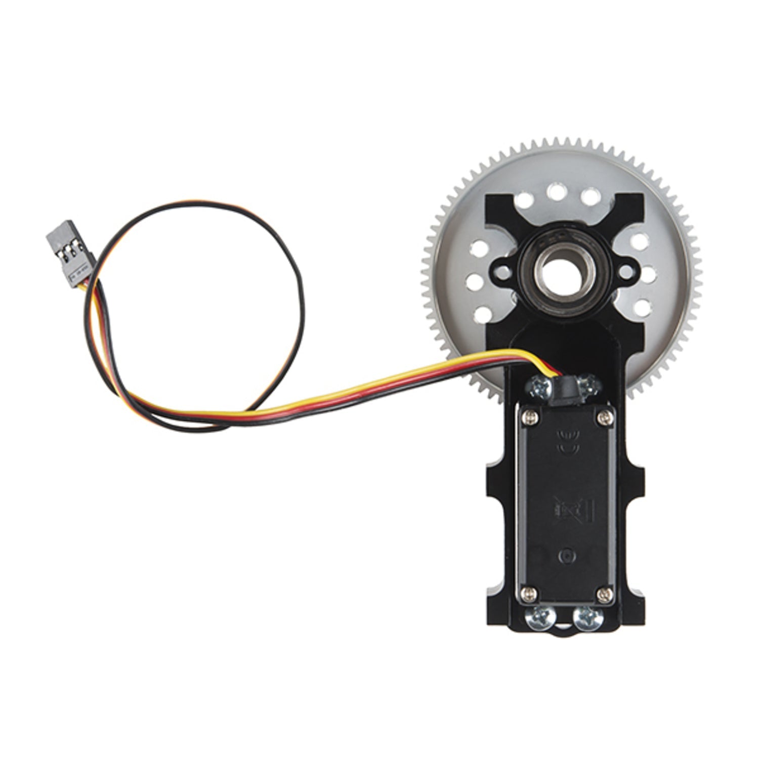Actobotics Channel Mount Gearbox Kit for Continuous Rotation with a 5:1 Gear Ratio