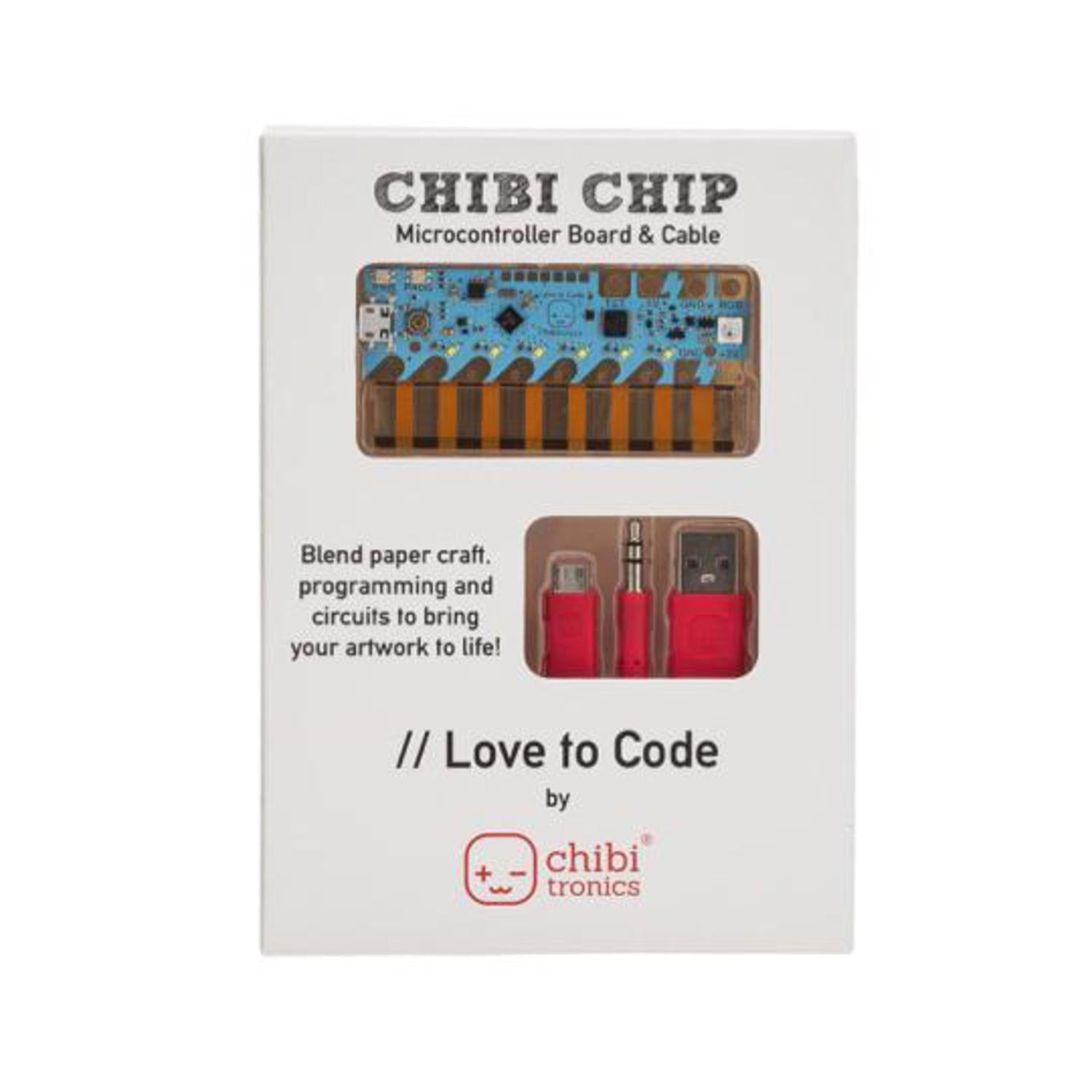 Chibitronics Love to Code: Smart Chibi Chip Controller with Cable