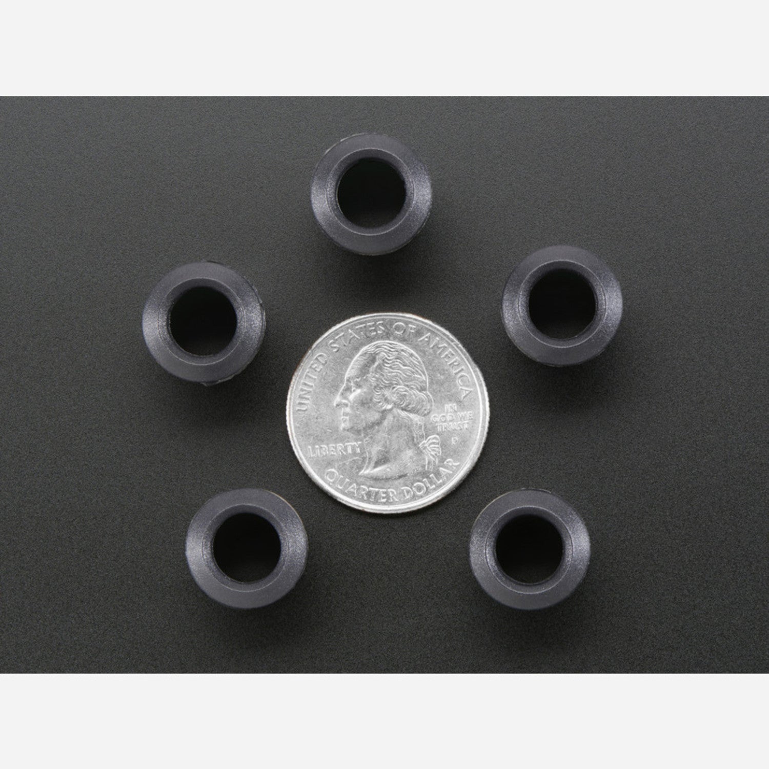 Set of 5 Pieces of 8mm Plastic Beveled LED Holders for Secure LED Placement