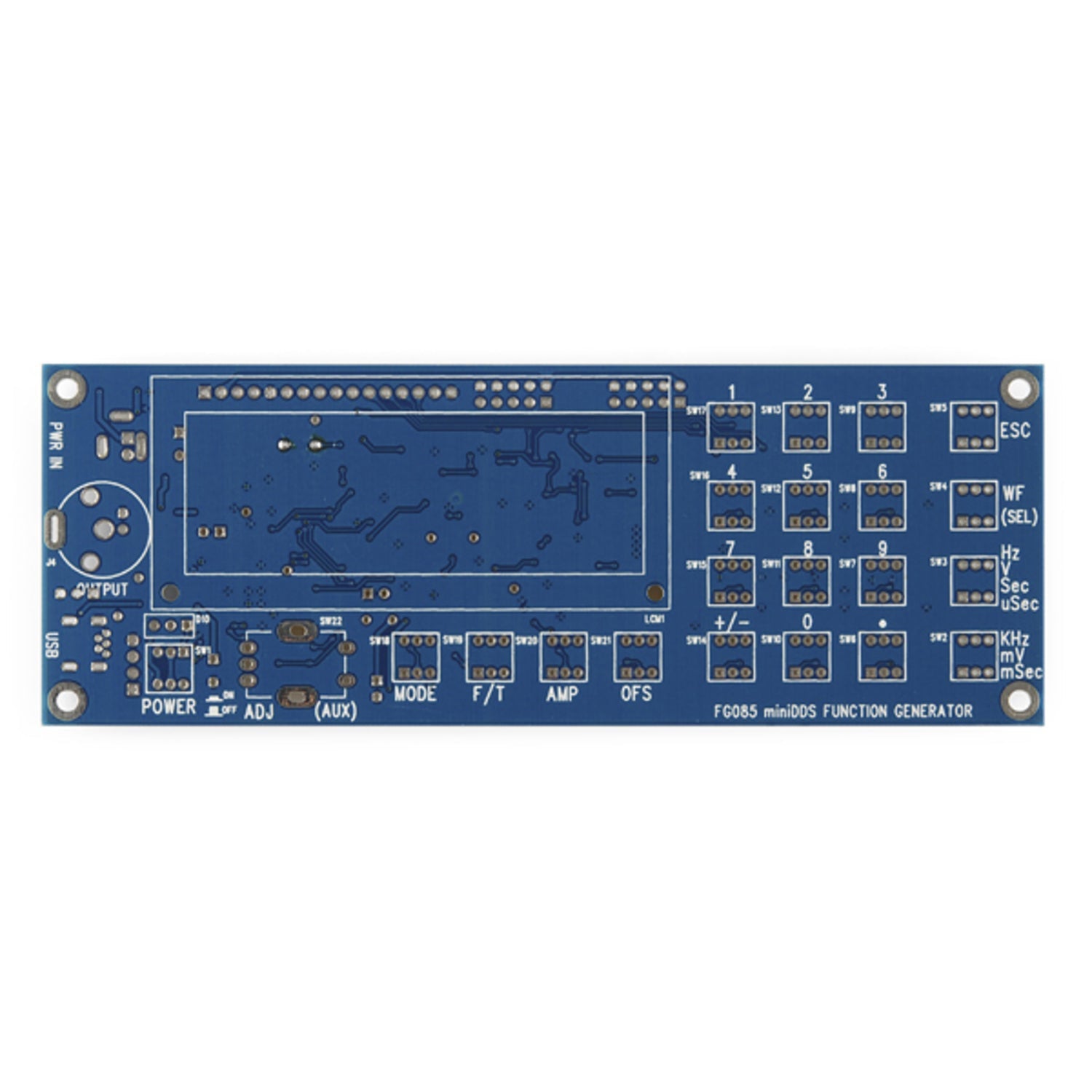 FG085 MiniDDS Frequency Generator Kit - Easy-to-Use and Flexible
