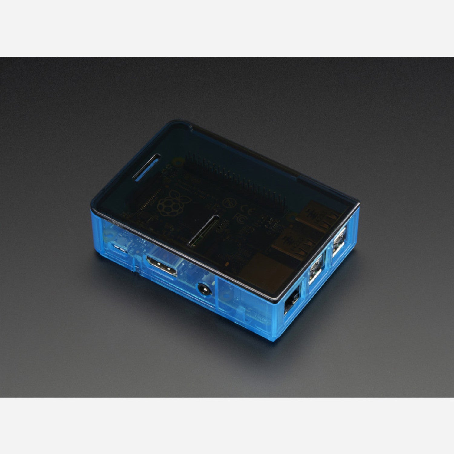 Blue Base Case for Raspberry Pi Model B+, Pi 2, and Pi 3 - Ideal Enclosure for Your Device
