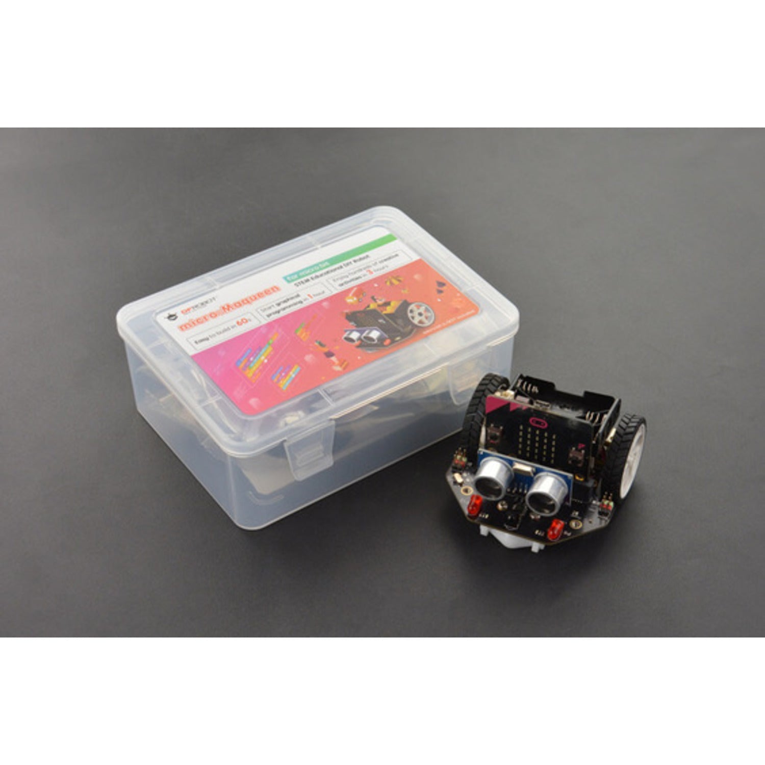 Compact and Feature - rich micro: Maqueen Robot Kit with micro:bit