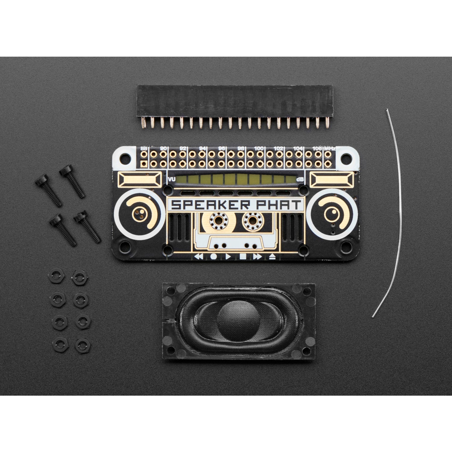 Pimoroni Speaker pHAT Accessory Kit for Raspberry Pi Zero - Ideal Audio Add - on