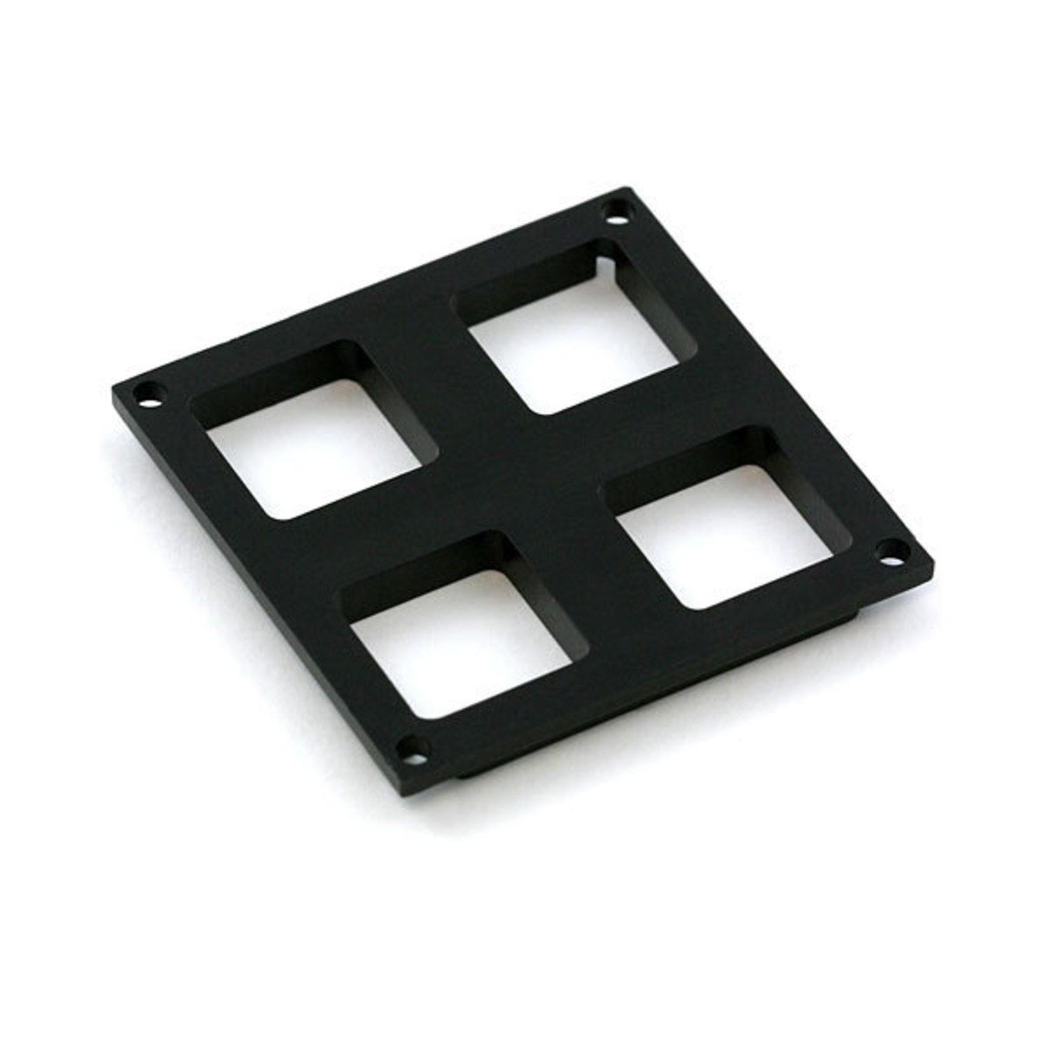 Custom 2x2 Black ABS Plastic Top Bezel for Button Pads
