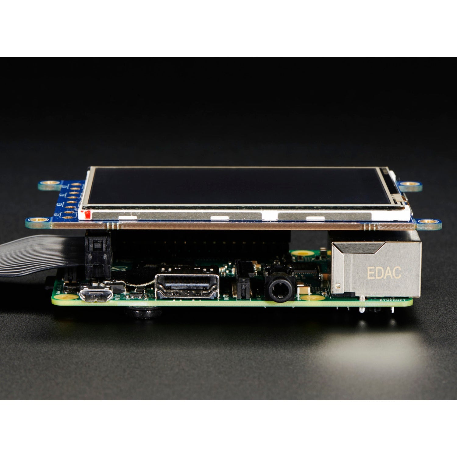 3.2-Inch PiTFT Plus TFT Display with 320x240 Resolution and Resistive Touchscreen for Raspberry Pi