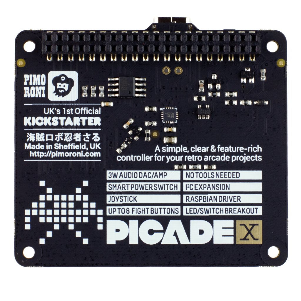 Picade X HAT USB-C: Retro Gaming Upgrade for Raspberry Pi with Easy Setup