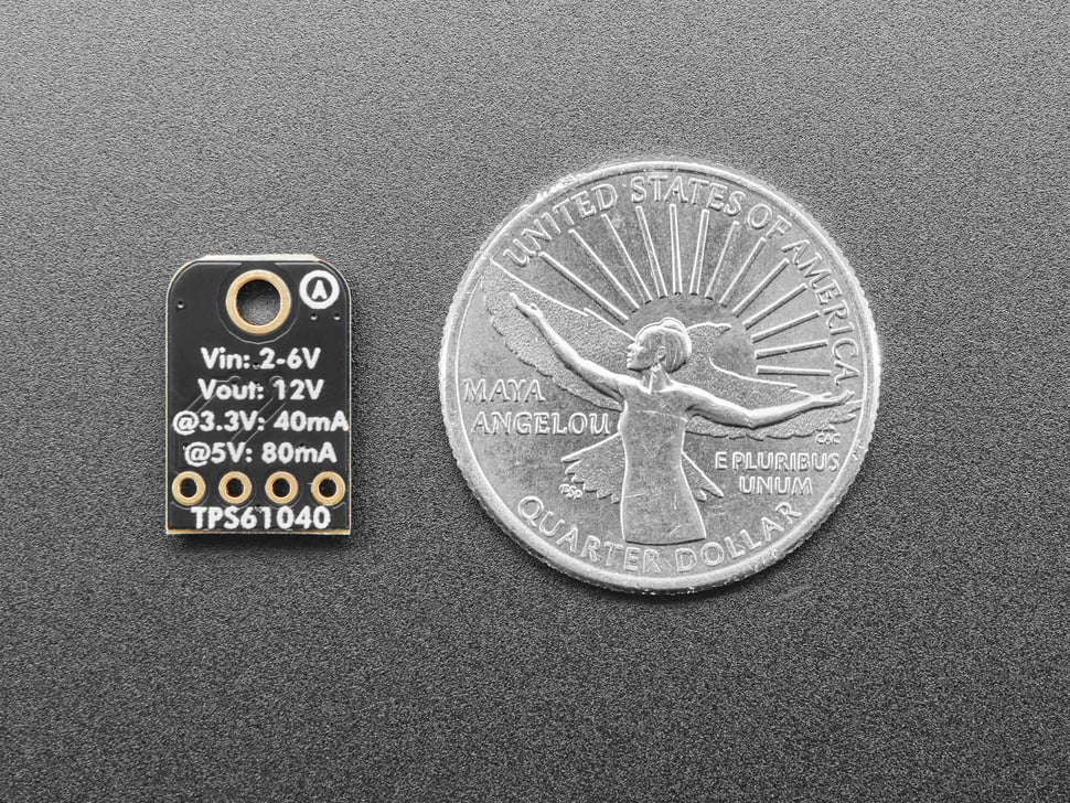 Adafruit TPS61040 12V Bias Voltage Mini Boost Converter