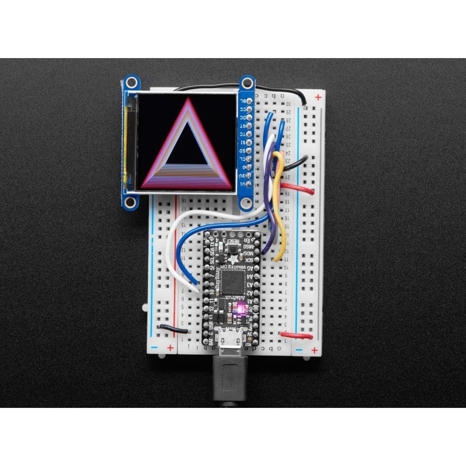 Adafruit 1.54 - inch 240x240 High - Density Wide - Angle TFT LCD Display Module with MicroSD Slot and ST7789 Driver