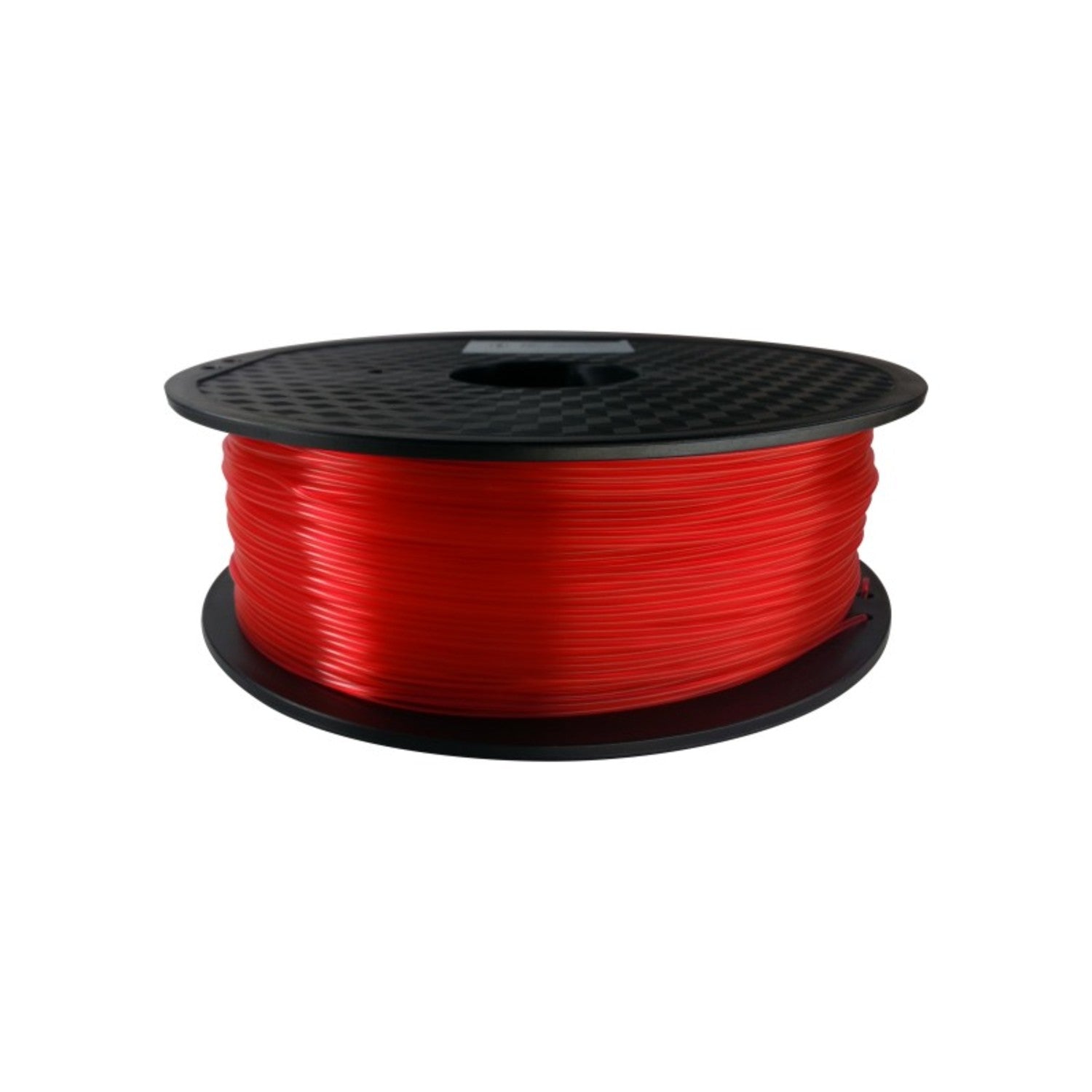 1.75mm, 1 Kilogram Roll of Transparent Red Polylactic Acid (PLA) Filament for 3D Printing