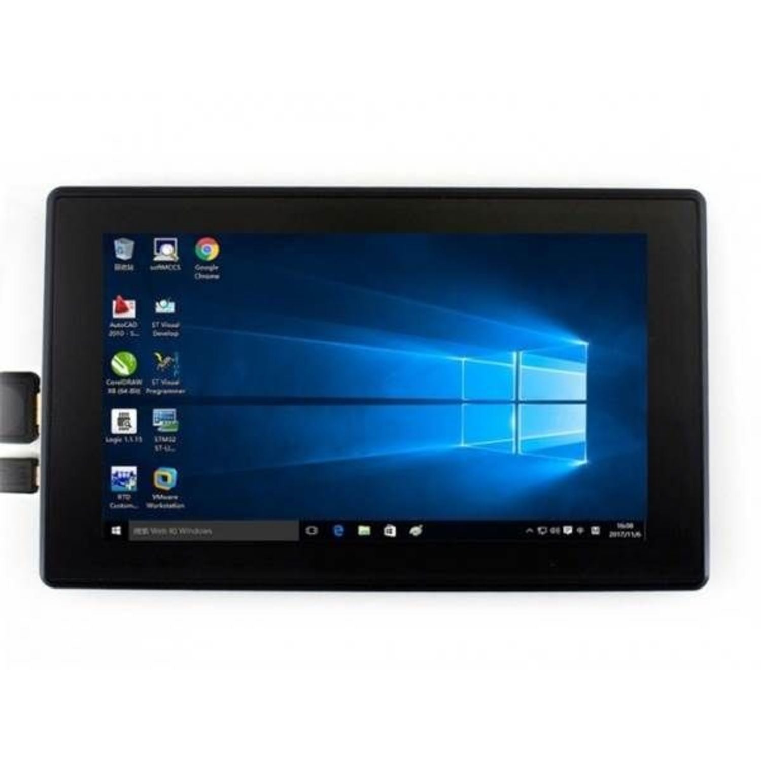 7-inch High-Resolution HDMI LCD Monitor (H) with IPS Screen and Protective Case, 1024x600 Resolution
