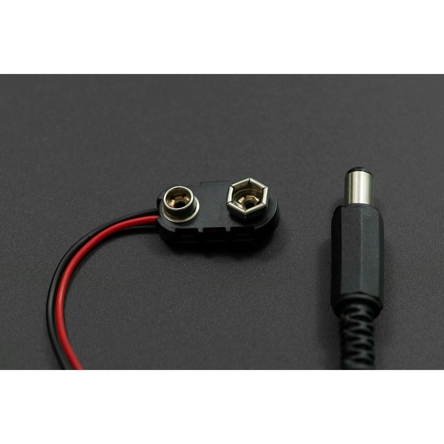 Second Version 9V Battery to 5.5x2.1mm Center - Positive Barrel Jack Power Adapter