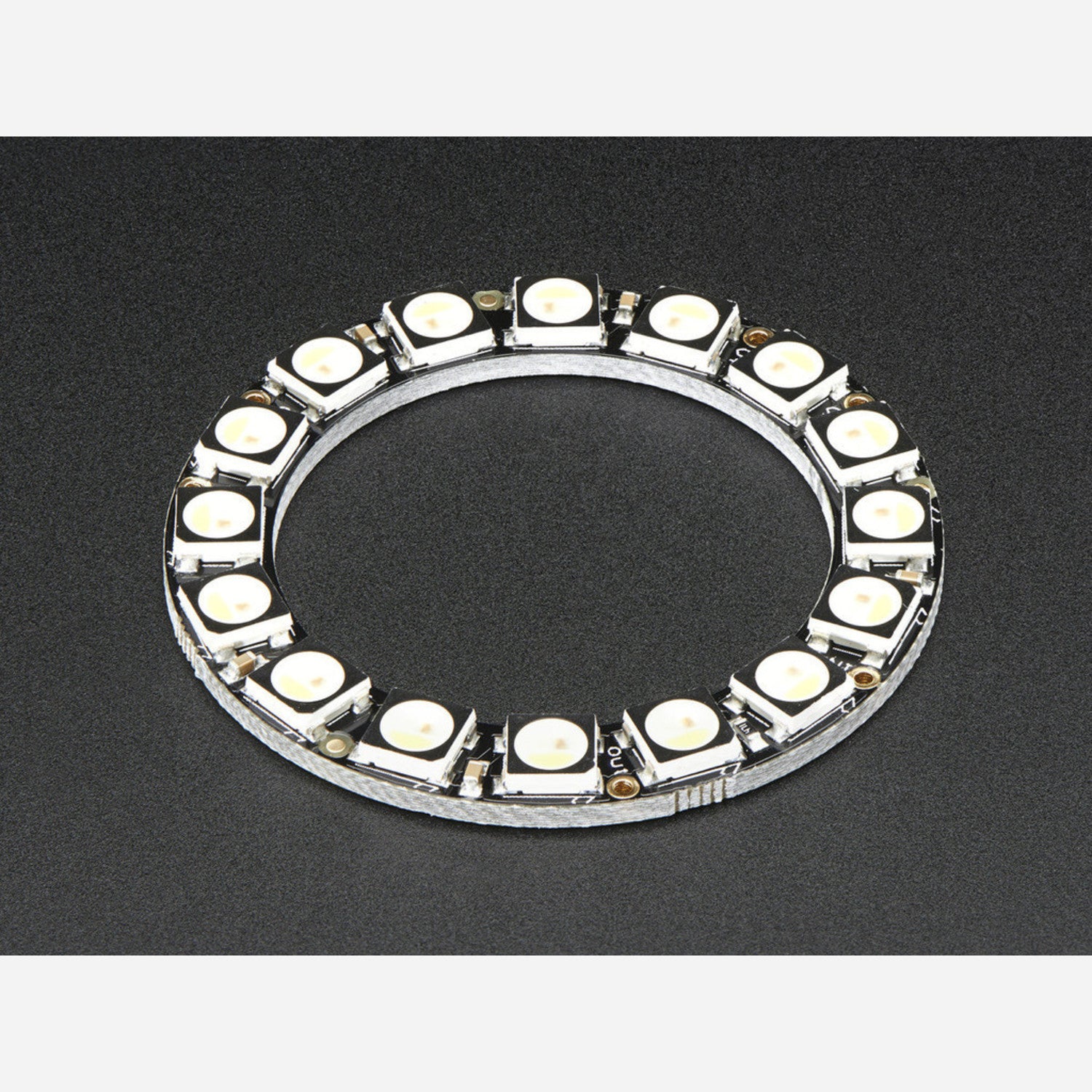 Cool White NeoPixel Ring - 16 x 5050 RGBW LEDs with Integrated Drivers and Approx. 6000K Color Temperature for Exceptional Lighting Applications