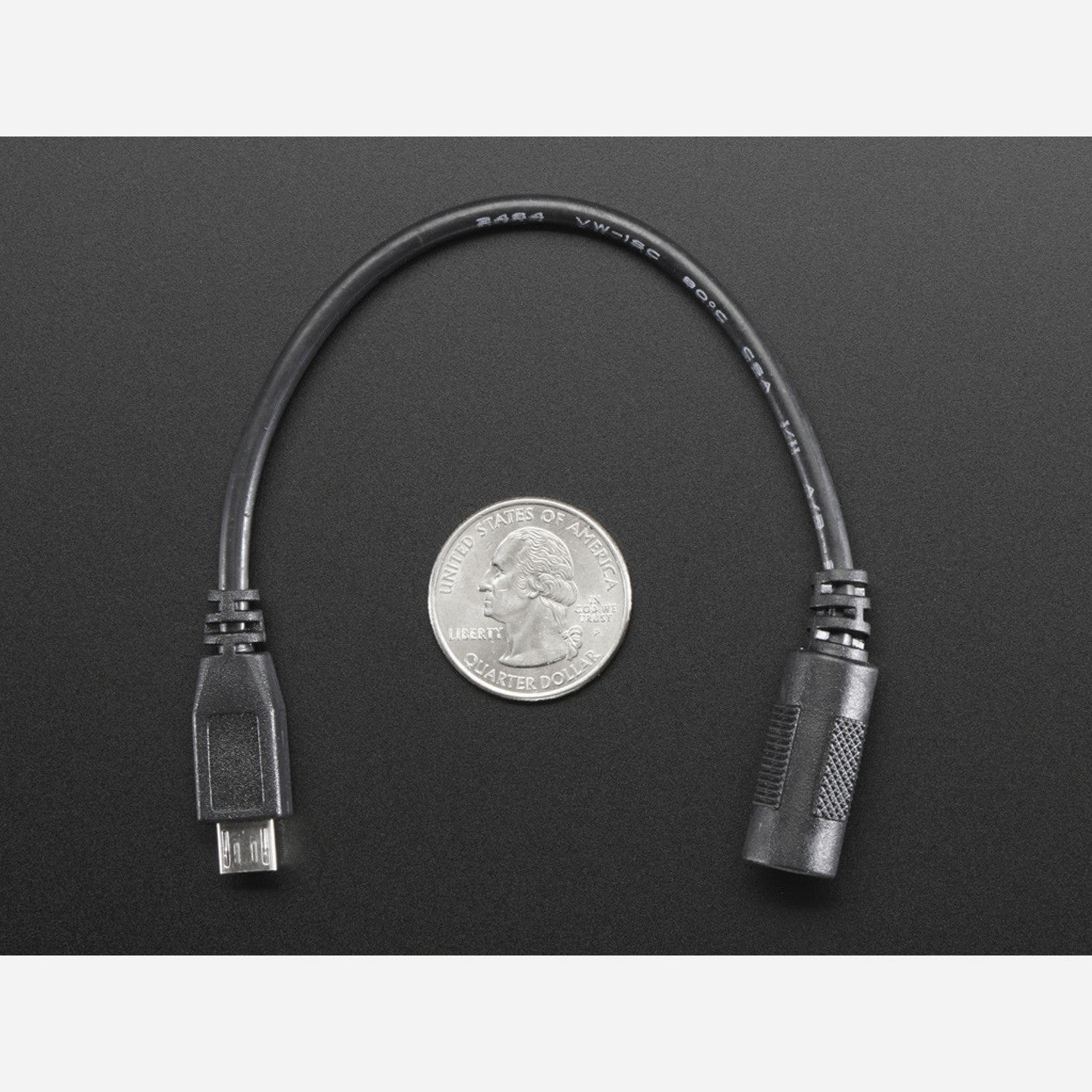 Micro USB Plug to 5.5mm/2.1mm DC Barrel Jack Power Adapter for Electronic Devices