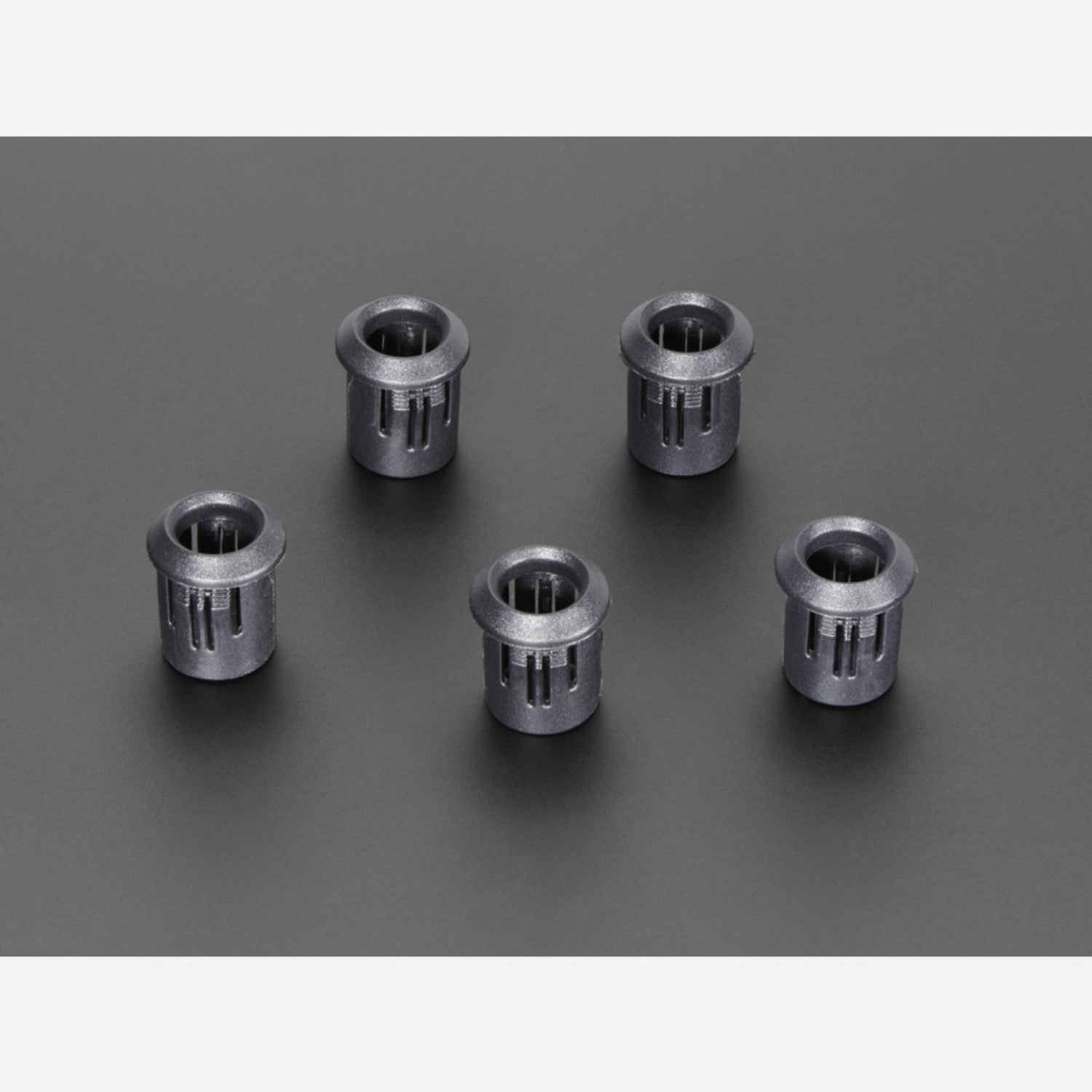 Set of 5 Pieces of 8mm Plastic Beveled LED Holders for Secure LED Placement