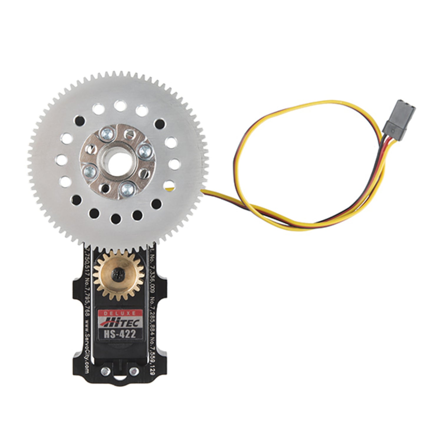 Actobotics Channel Mount Gearbox Kit for Continuous Rotation with a 5:1 Gear Ratio