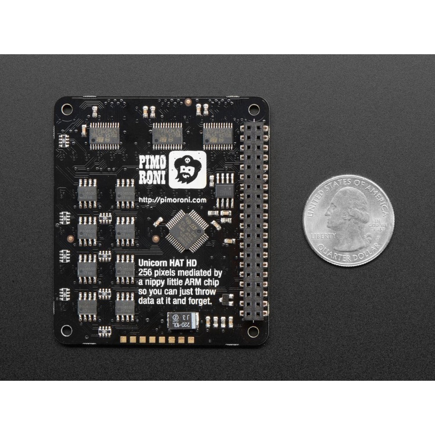 Pimoroni High - Definition Unicorn HAT HD with Ninja Diffuser