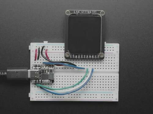 Adafruit 1.69-Inch 280x240 Round-Rectangle Color IPS TFT Display with SPI Interface