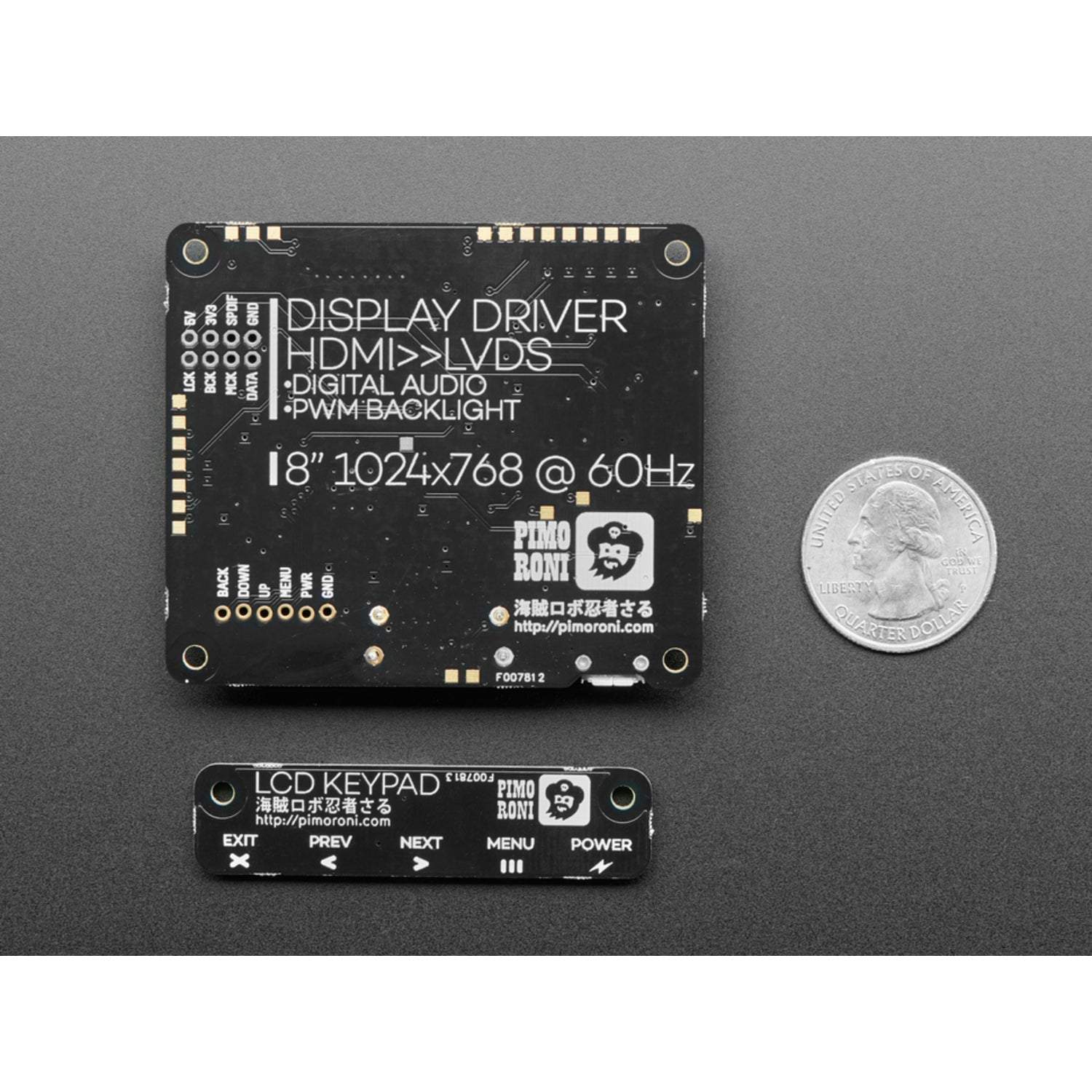 Pimoroni High - Resolution 10 - Inch IPS LCD Screen Kit with 1024x768 Resolution for HDMI Devices