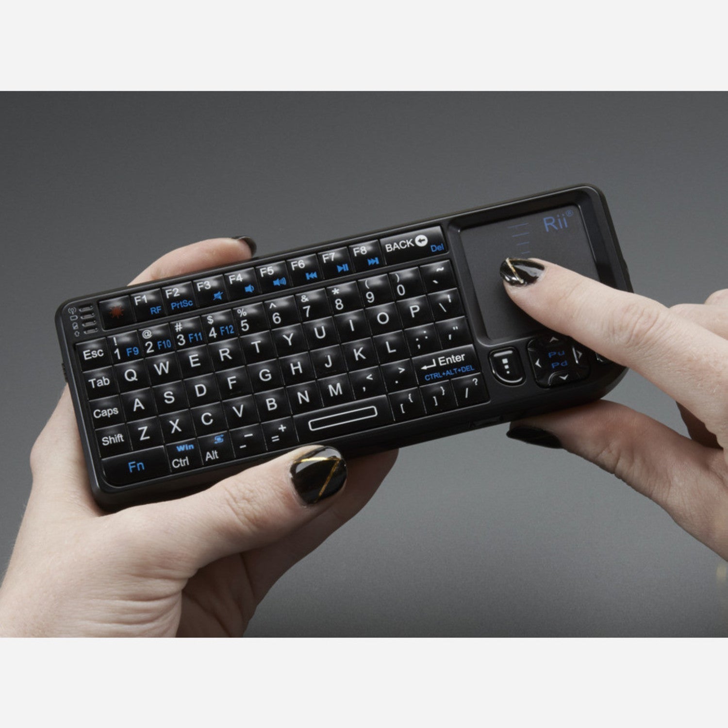 Compact Miniature Wireless USB Keyboard Integrated with Touchpad for Computer Projects