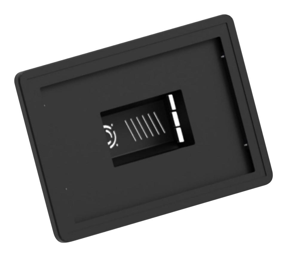 High - Quality ABS Enclosure Case for 7 - Inch Touchscreen and Raspberry Pi 5 in Stylish Black Color