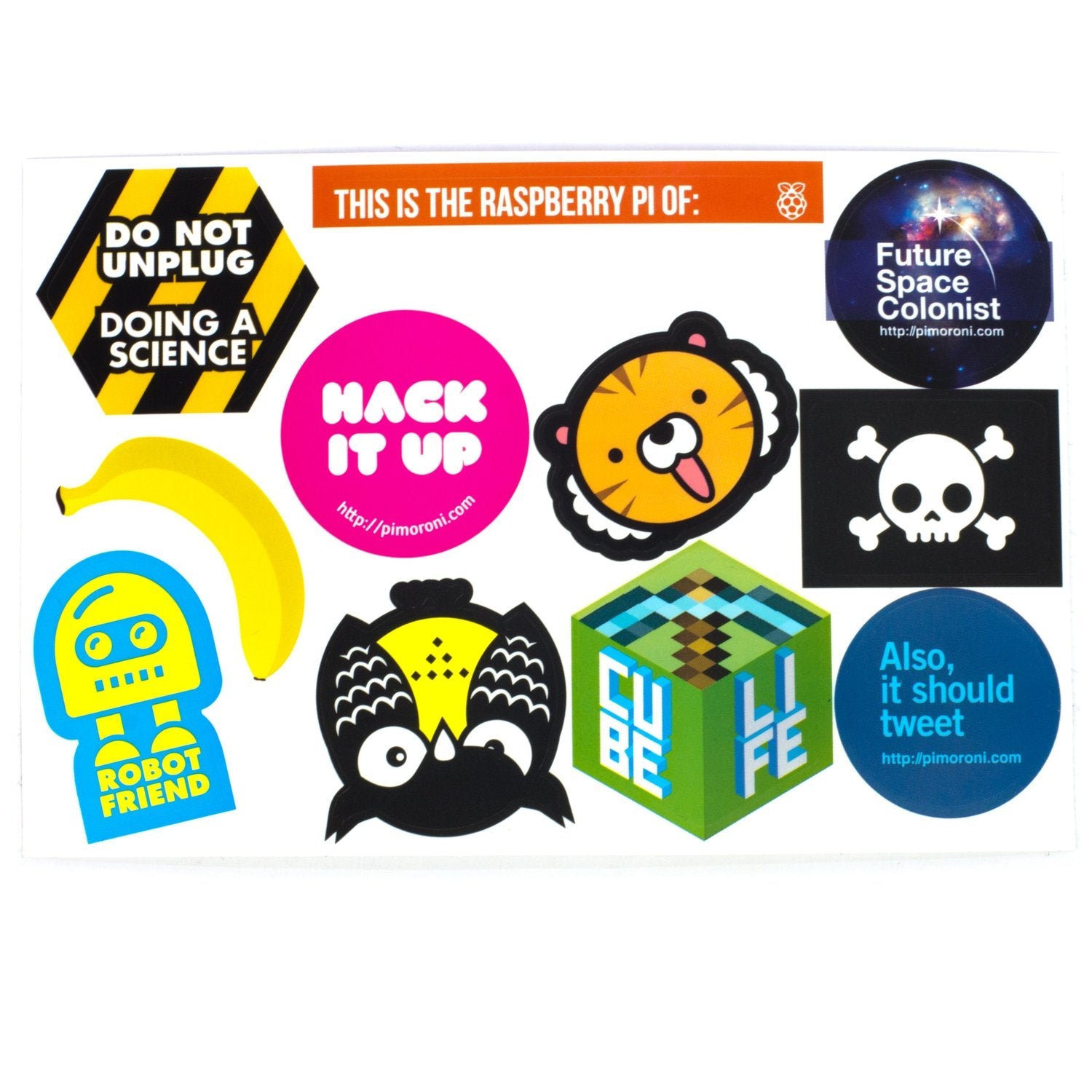 Pimoroni's Fantastic Super Sticker Collection for Various Uses