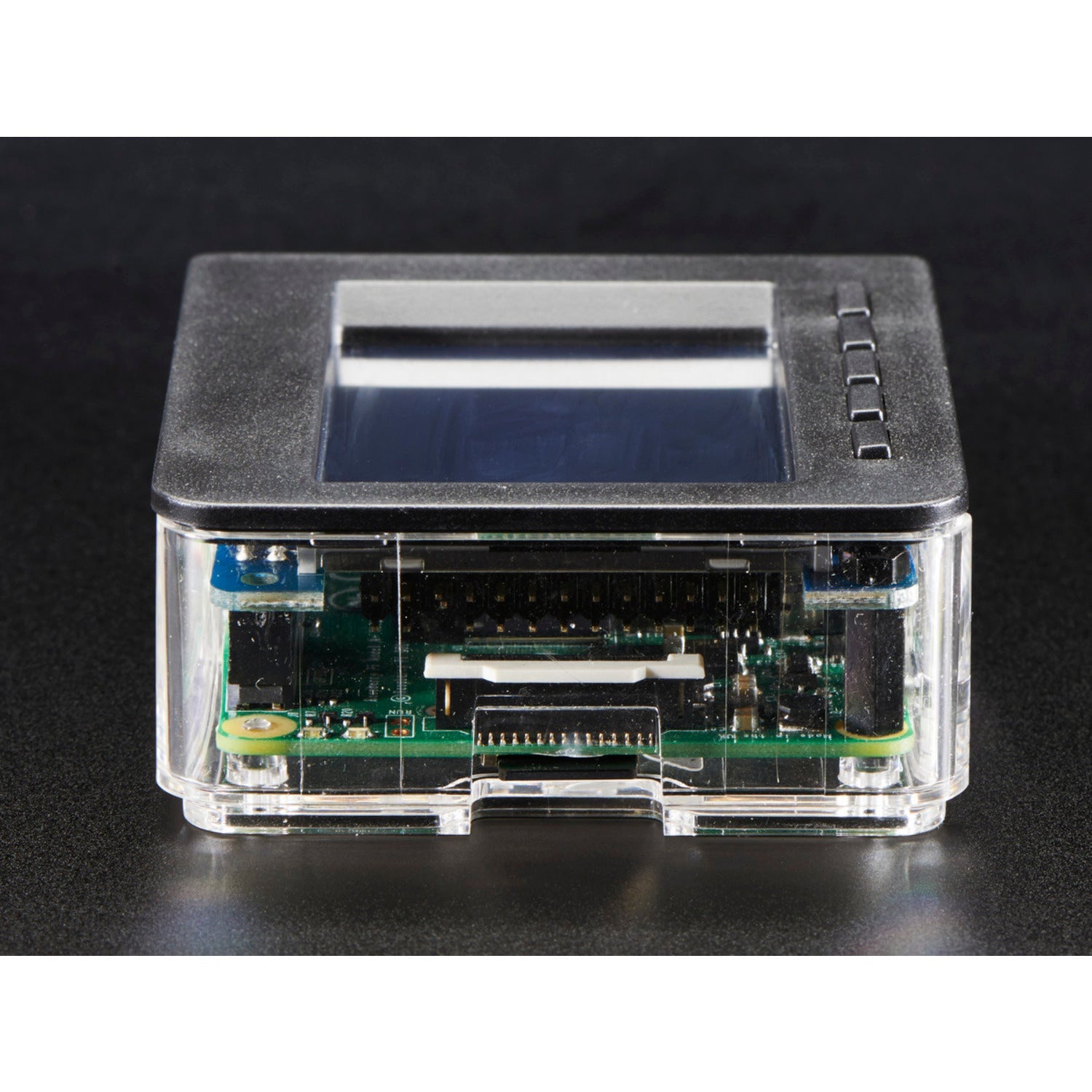 Transparent Case Base and Faceplate Pack for 2.8 PiTFT Compatible with Raspberry Pi Model B+, Pi 2, and Pi 3