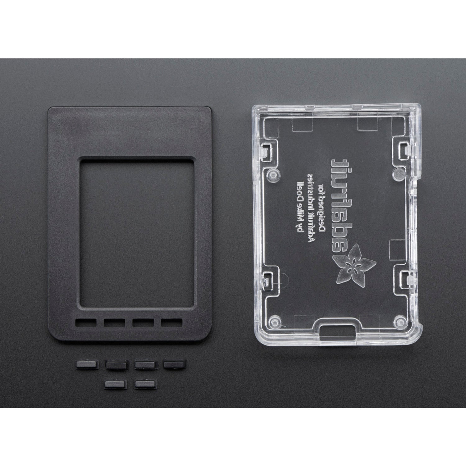 Transparent Case Base and Faceplate Pack for 2.8 PiTFT Compatible with Raspberry Pi Model B+, Pi 2, and Pi 3
