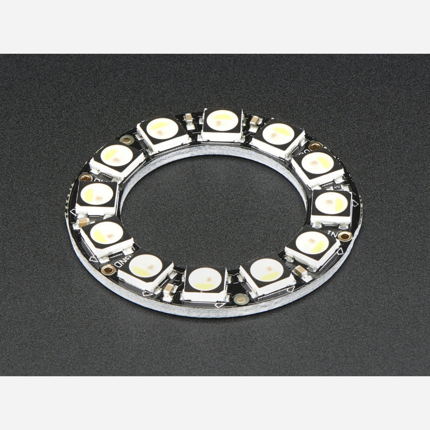 12 x 5050 RGBW NeoPixel Ring with Integrated Drivers - Warm White (~3000K)