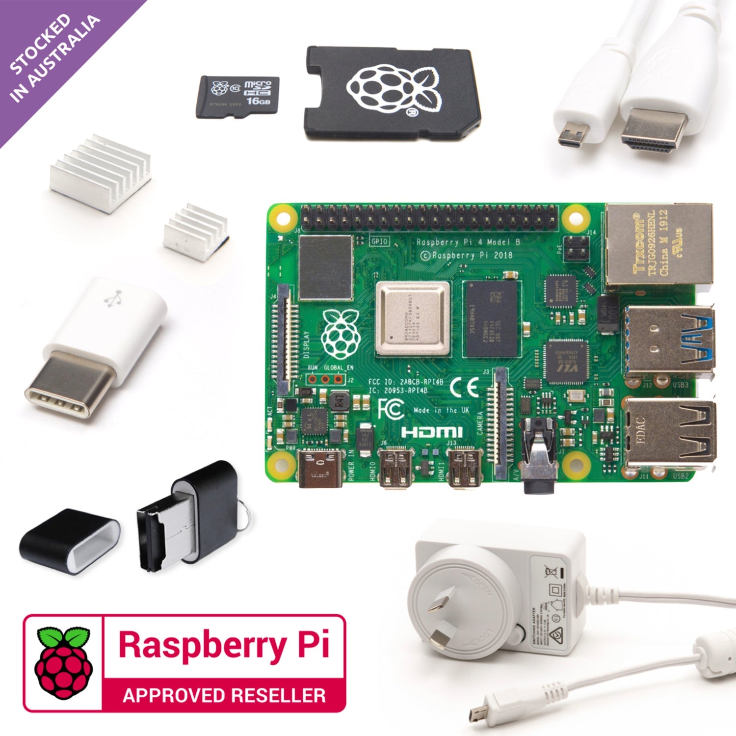 Little Bird Essential Starter Kit for Raspberry Pi 4 with 2GB Memory