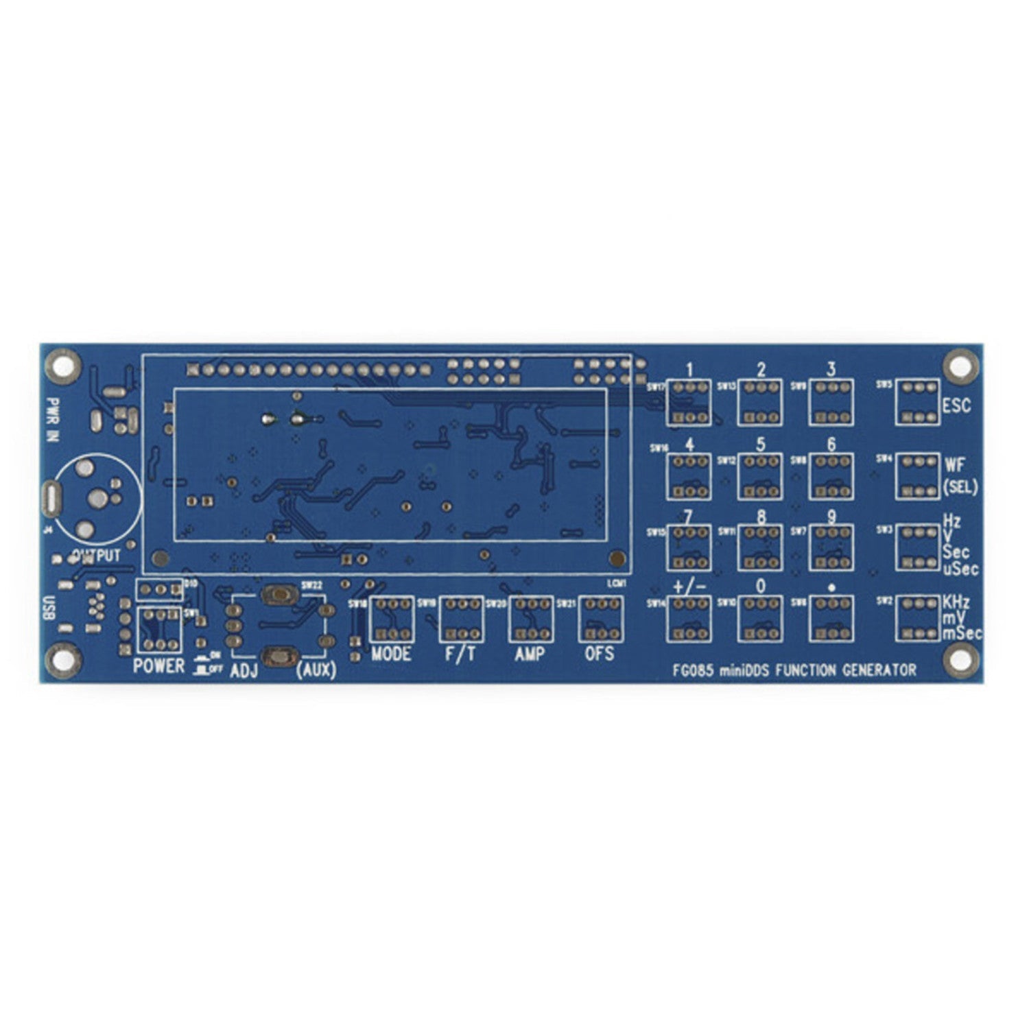 FG085 MiniDDS Frequency Generator Kit - Easy-to-Use and Flexible