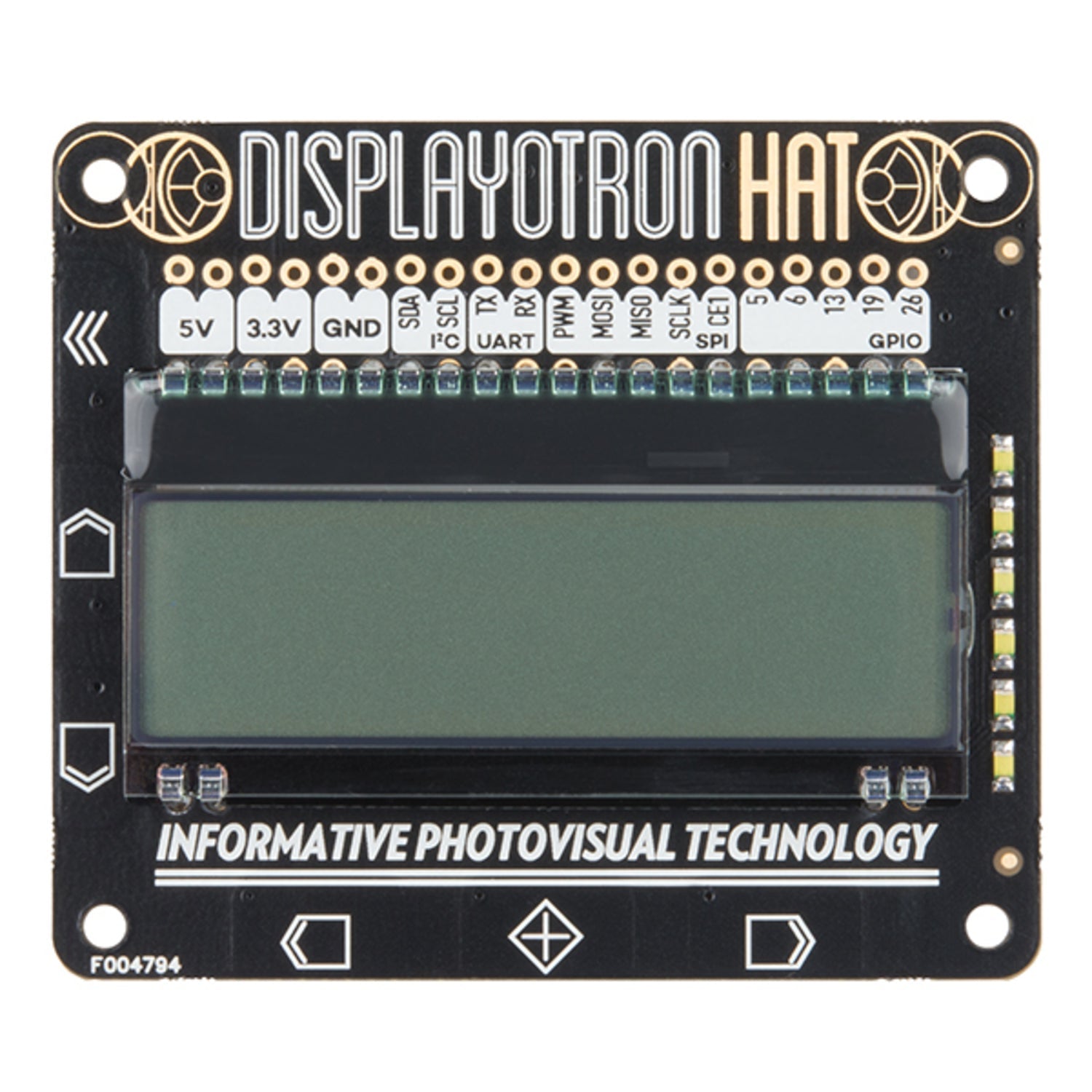Pimoroni High - Performance Display - O - Tron HAT for Raspberry Pi