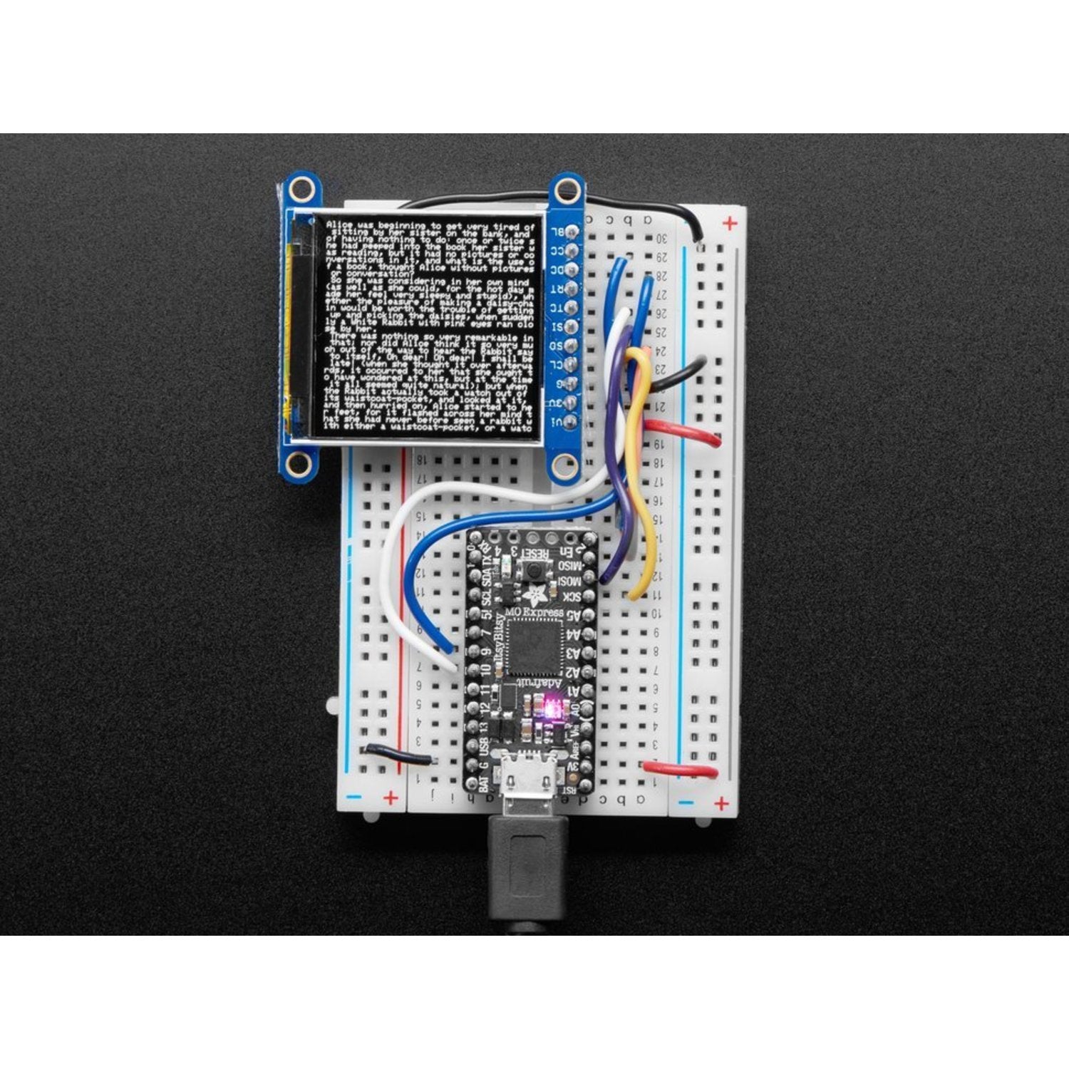 Adafruit 1.54 - inch 240x240 High - Density Wide - Angle TFT LCD Display Module with MicroSD Slot and ST7789 Driver