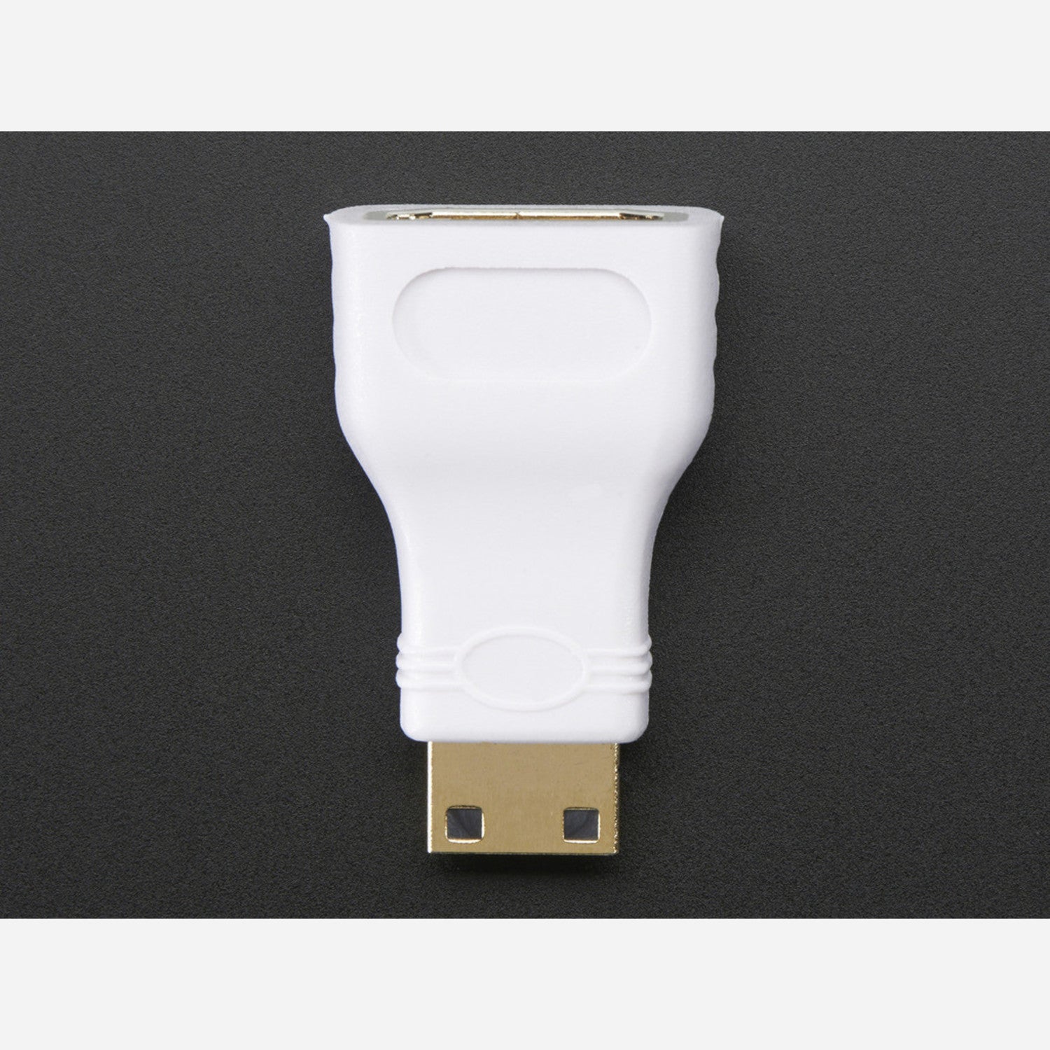Compact Mini HDMI Plug to Standard HDMI Jack Conversion Adapter