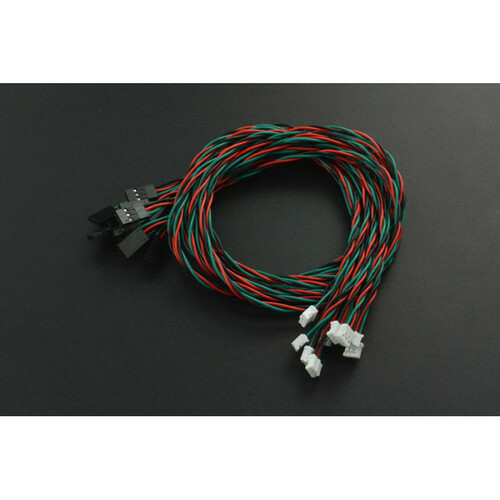Gravity Brand 50cm Long Digital Sensor Cables for Arduino - Pack of 10 Pieces