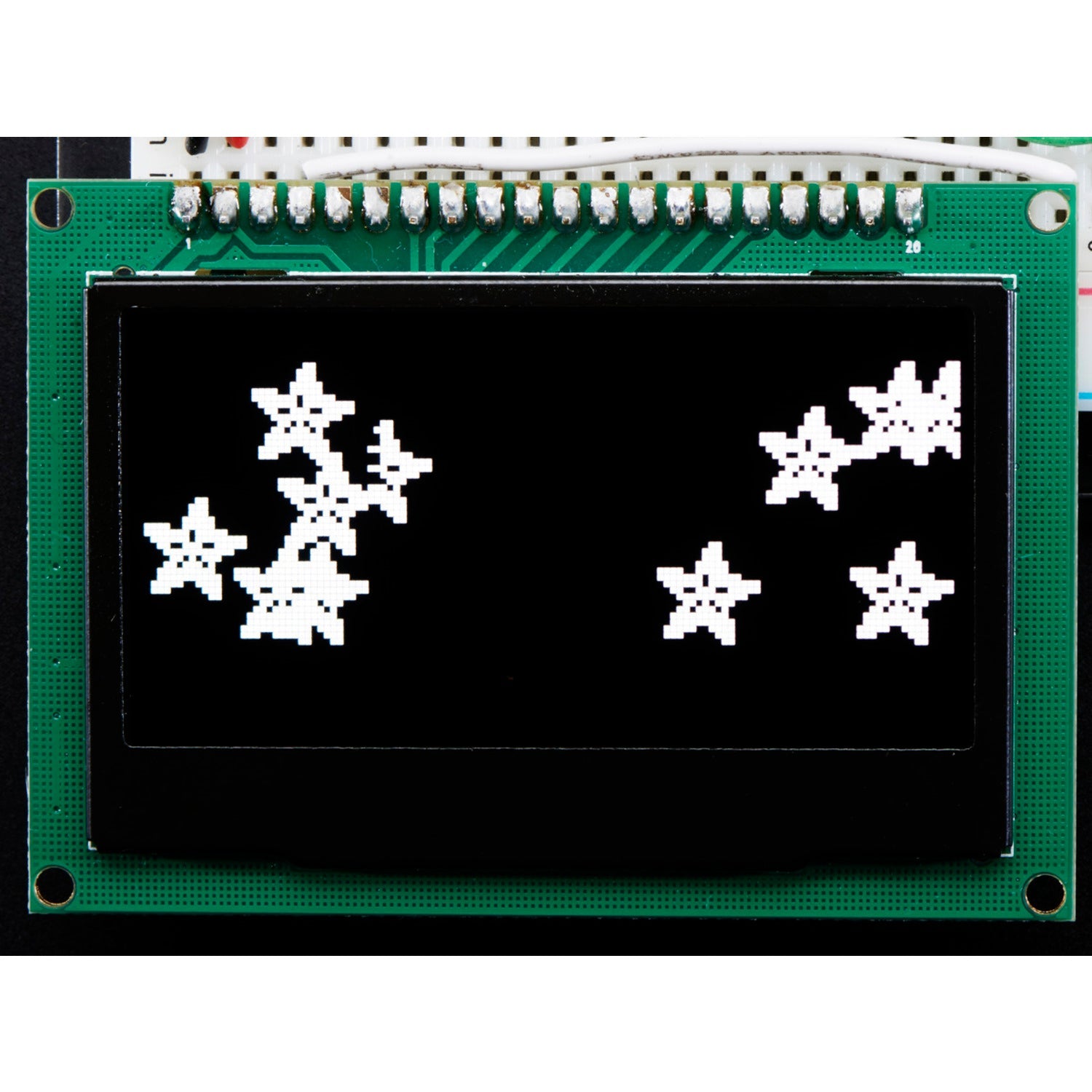 2.42-Inch 128x64 Monochrome OLED Graphic Display Module Kit with High Contrast