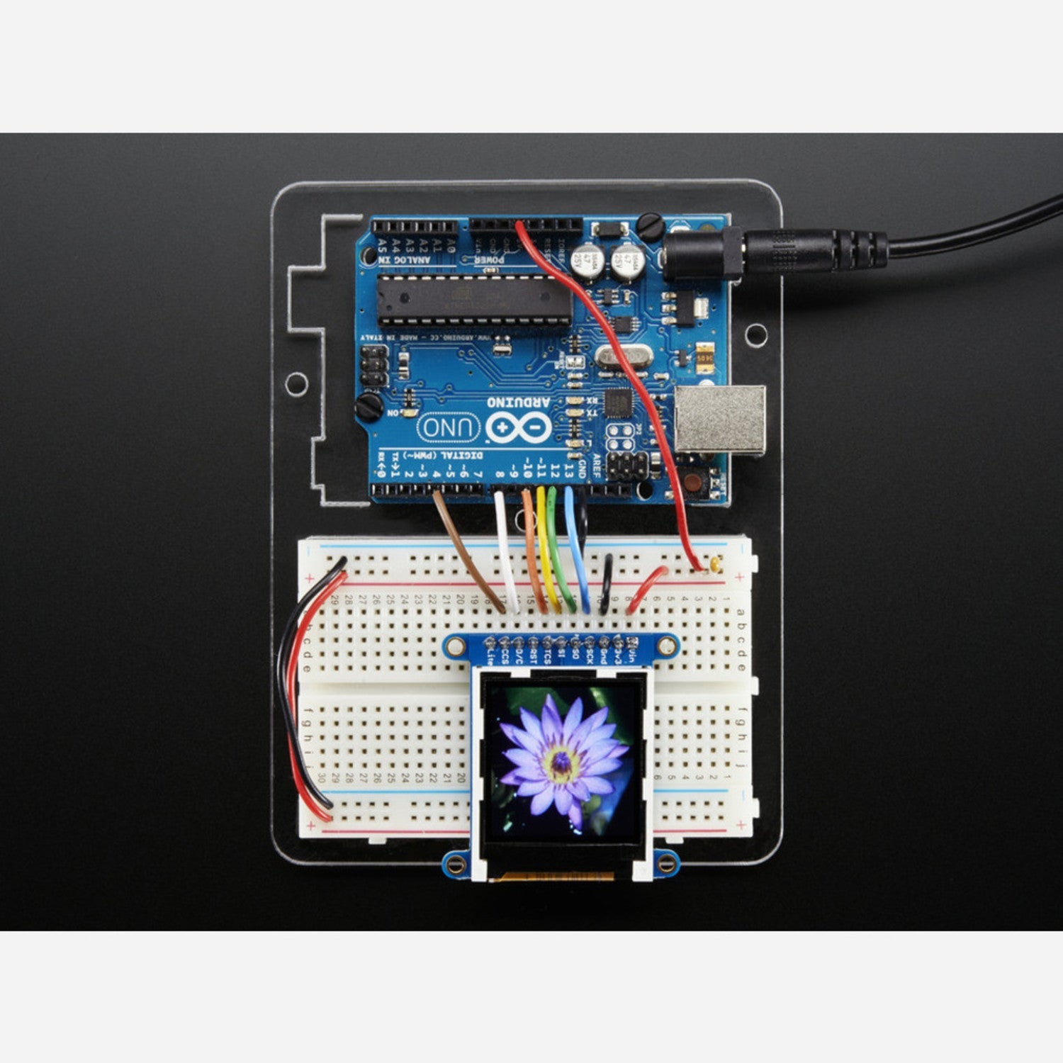 Adafruit Colorful 1.44 - Inch TFT LCD Display Module with MicroSD Card Breakout and ST7735R Driver