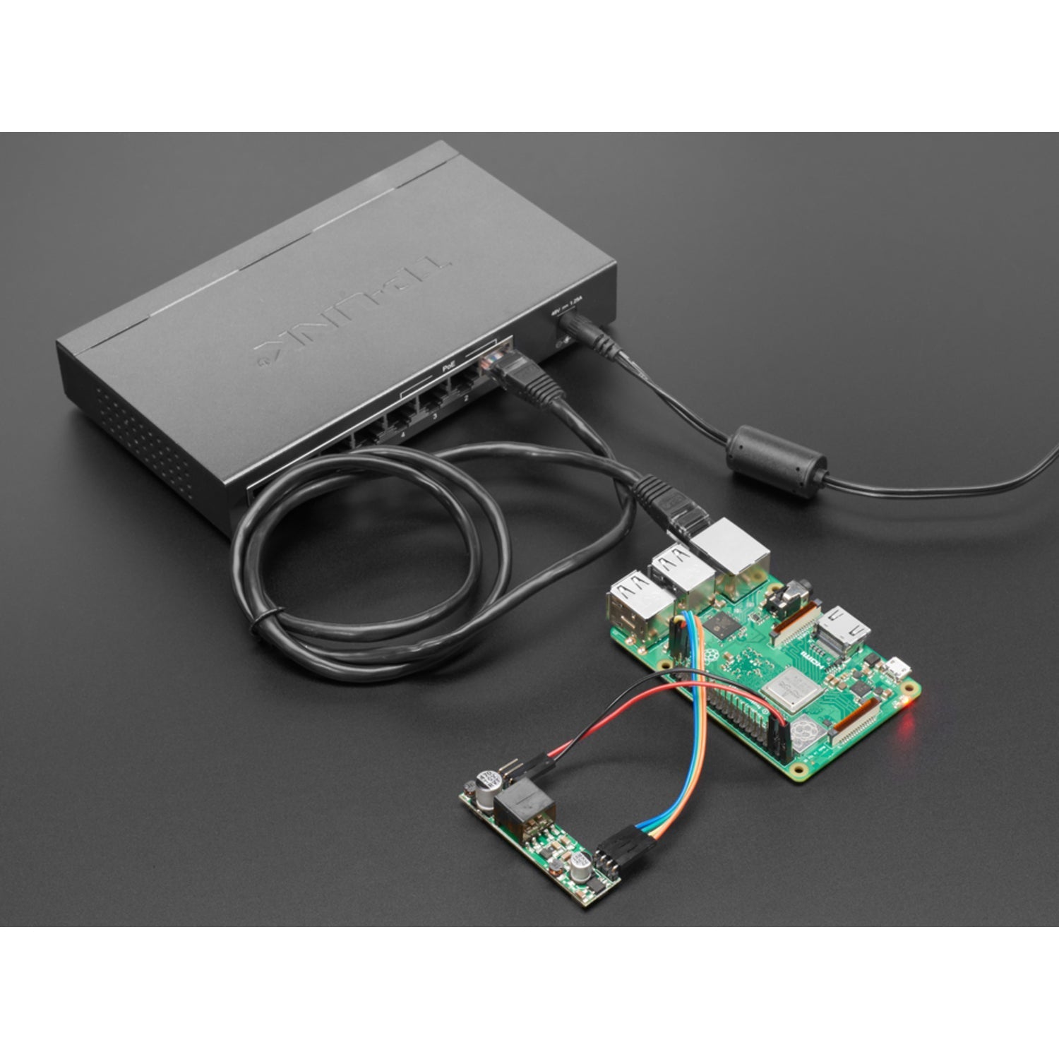 5V 1.8A Isolated Output Power over Ethernet (PoE) Module Compatible with Raspberry Pi 3 Model B+