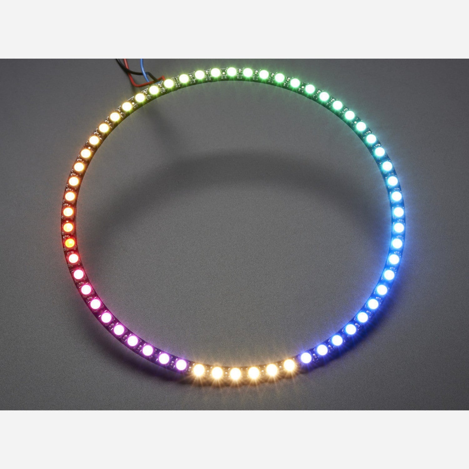 NeoPixel 1/4 60 Ring - High - Quality 5050 RGBW LED with Integrated Drivers Featuring Warm White (~3000K) for Stunning Lighting Effects