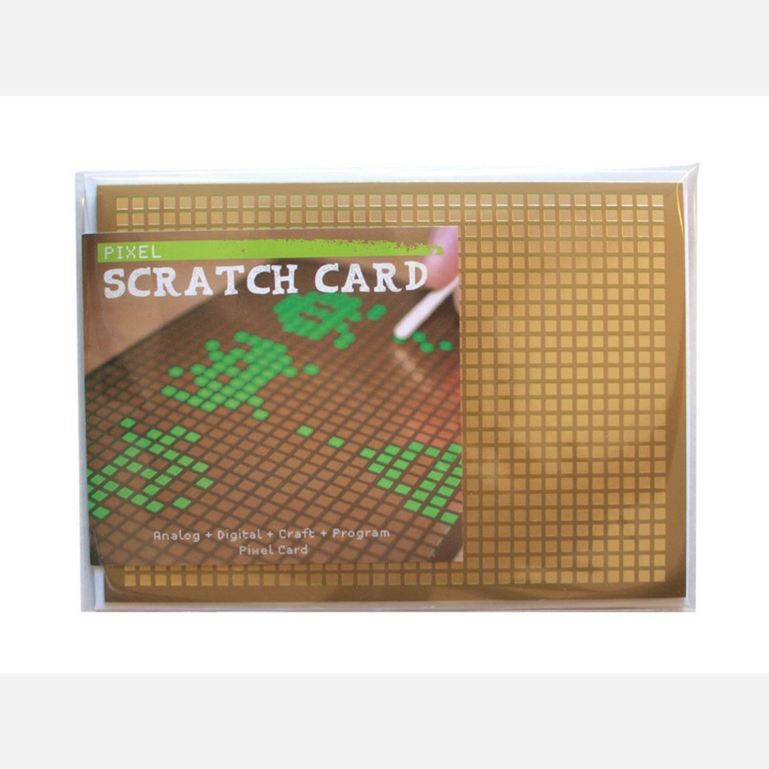 USA-Made Interactive Pixel Art Scratch-Off Folded Card Set