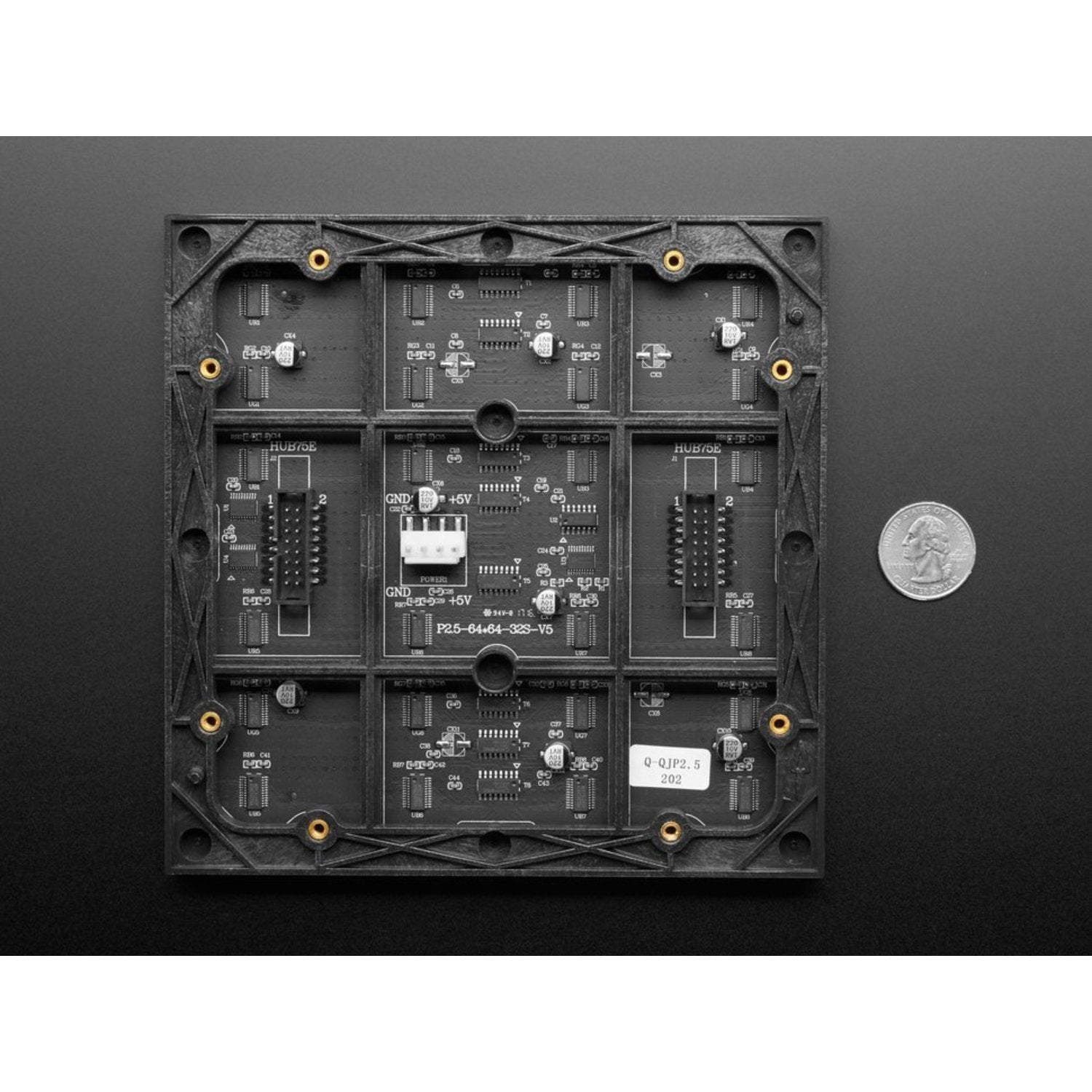 Ultra-High-Density 64x64 RGB LED Matrix Display Panel with 2.5mm Pitch and 1/32 Scan